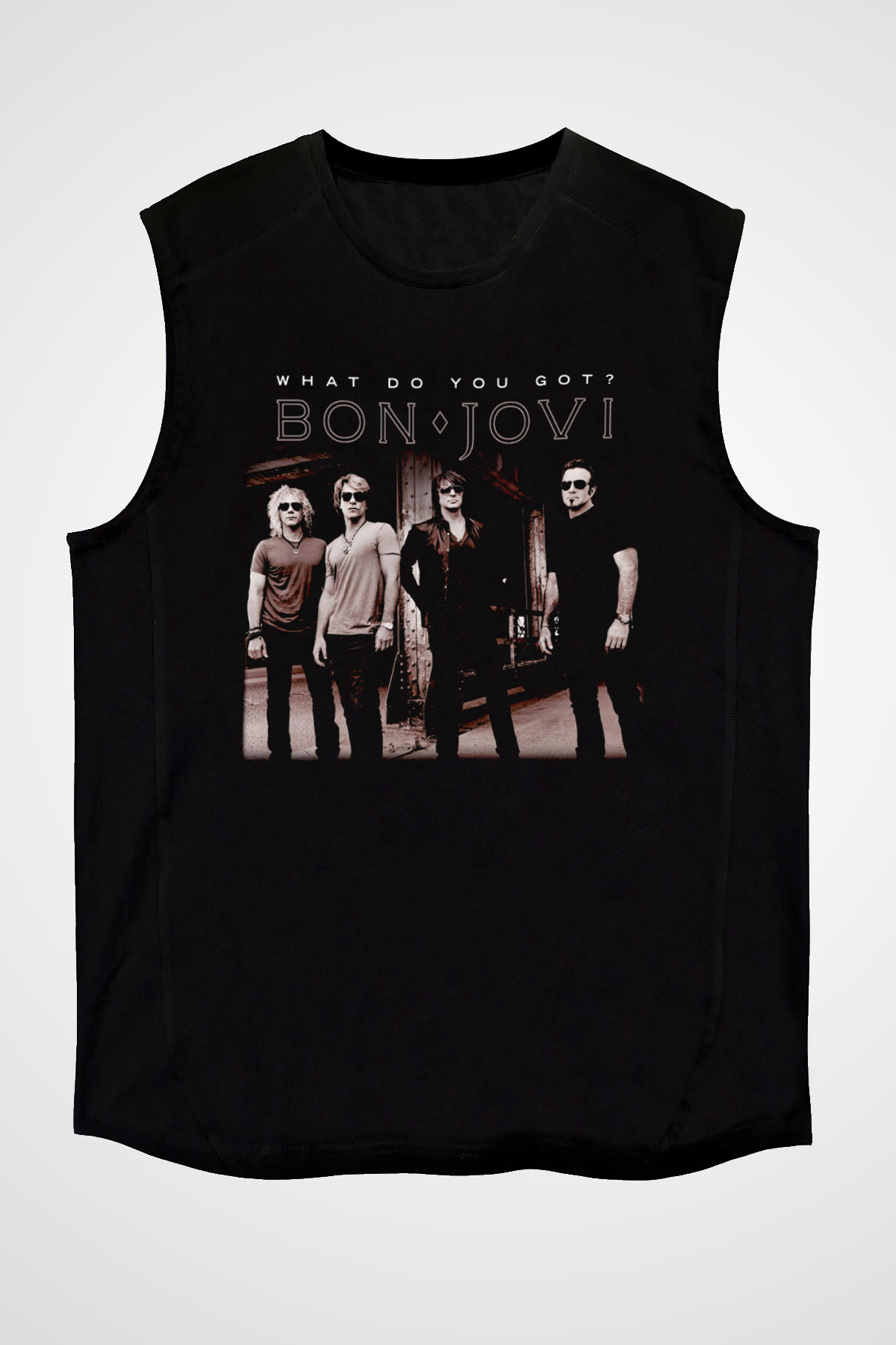Bon Jovi What Do You Got Siyah Unisex Kolsuz Tişört