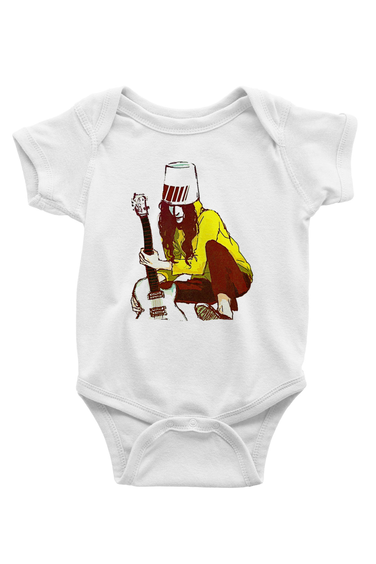 Boney M Baskılı Beyaz Unisex Bebek Body - Zıbın