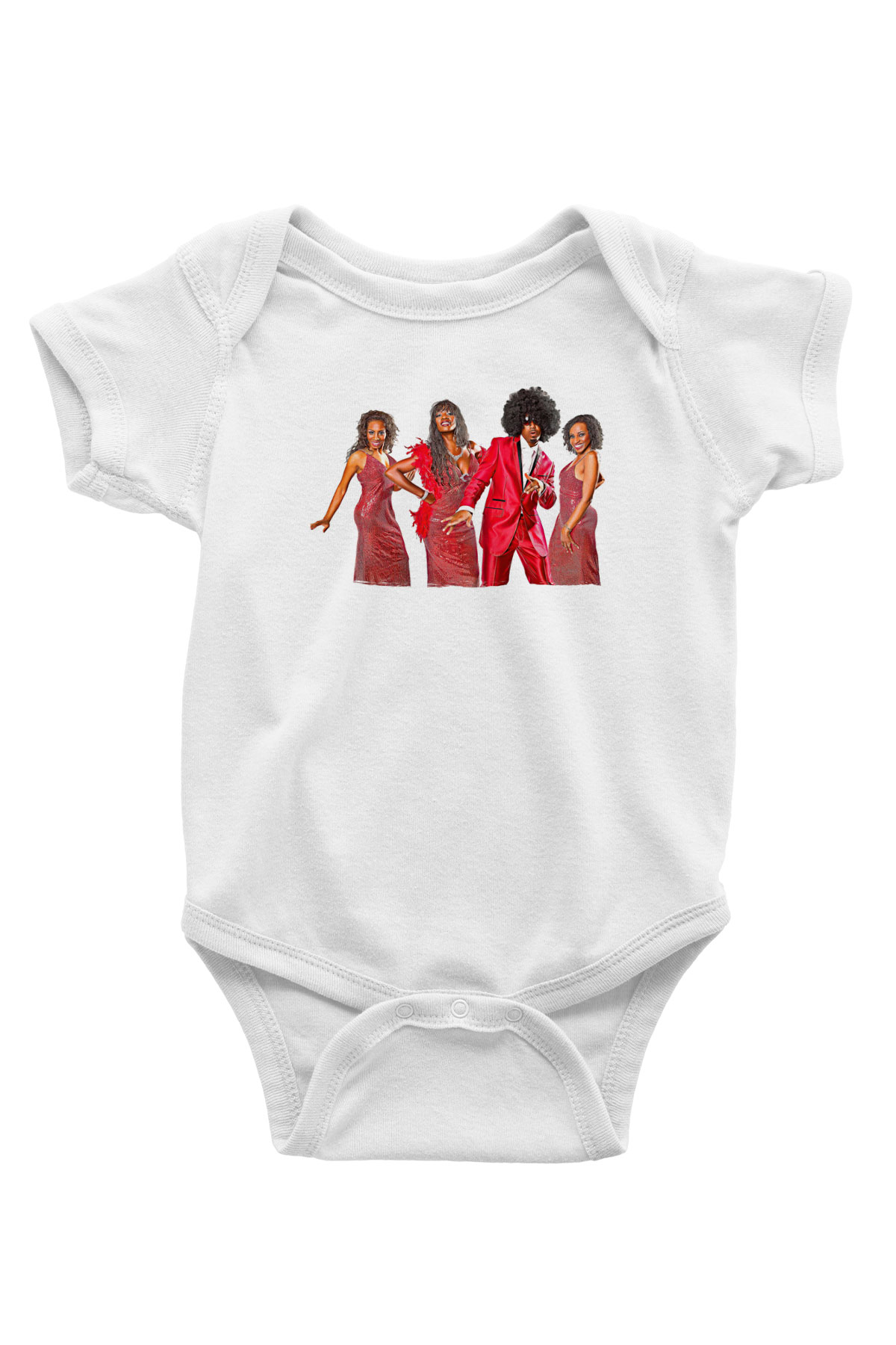 Boney M Baskılı Beyaz Unisex Bebek Body - Zıbın