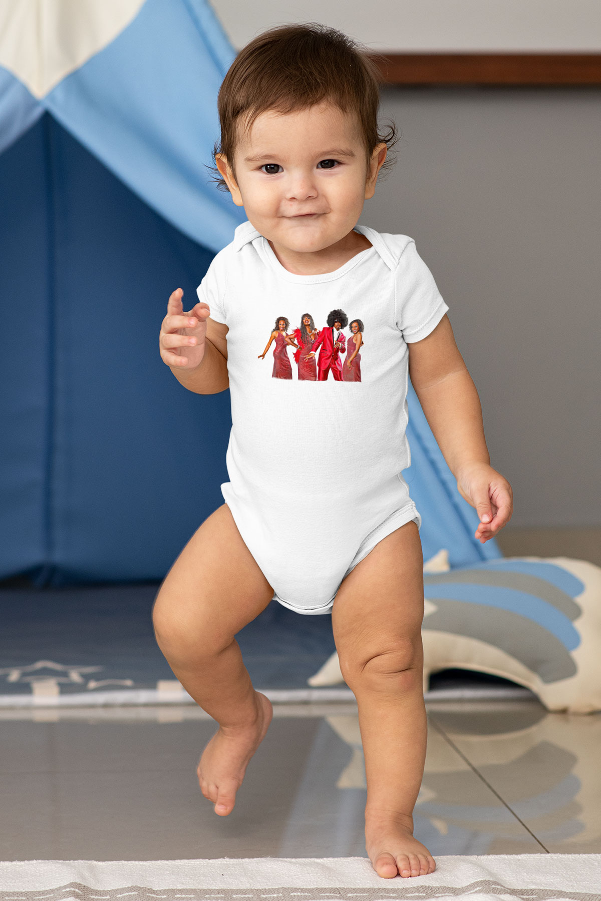 Boney M Baskılı Beyaz Unisex Bebek Body - Zıbın