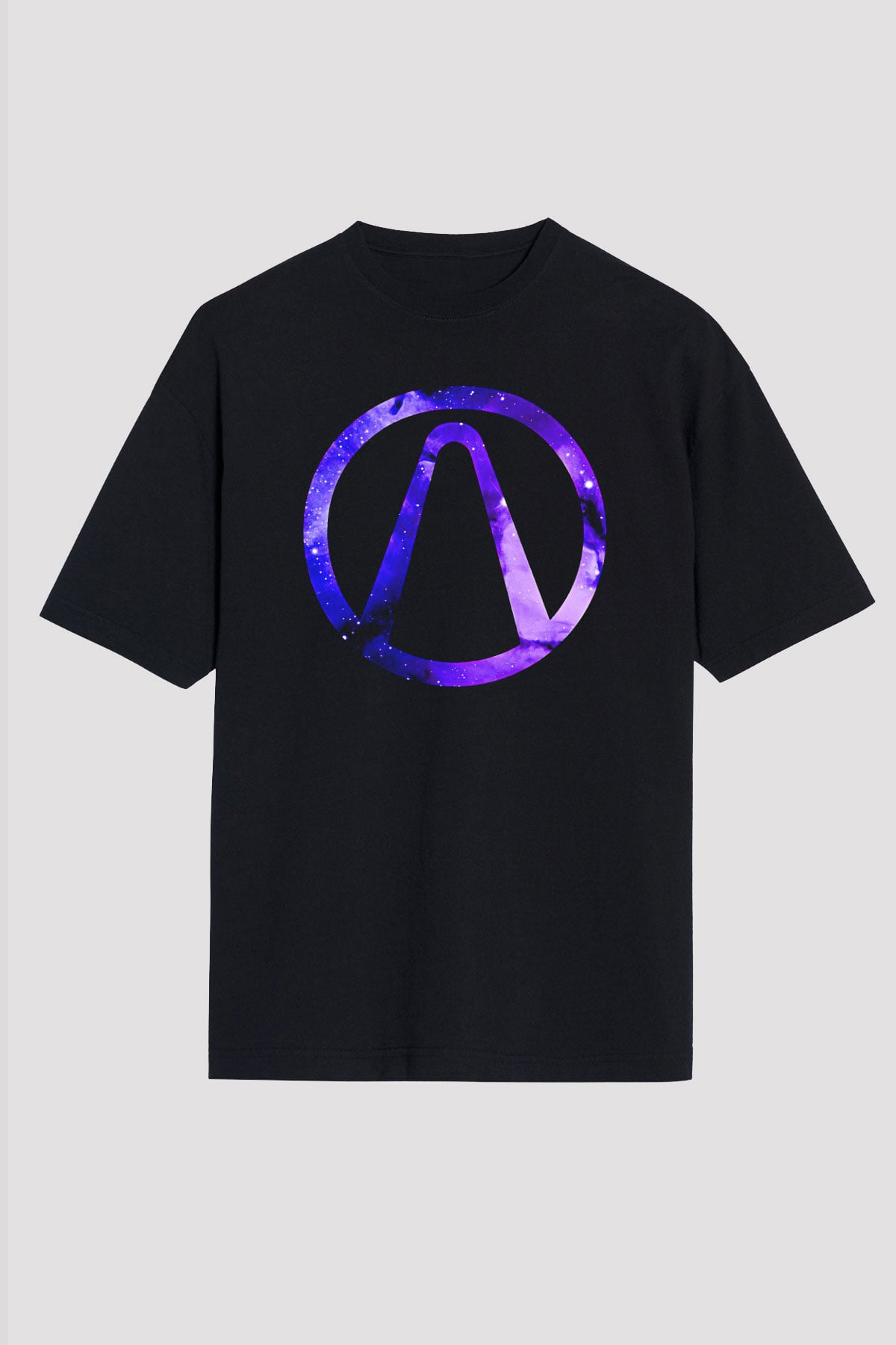 Borderlands Baskılı Unisex Siyah Oversize Tişört - Tshirt