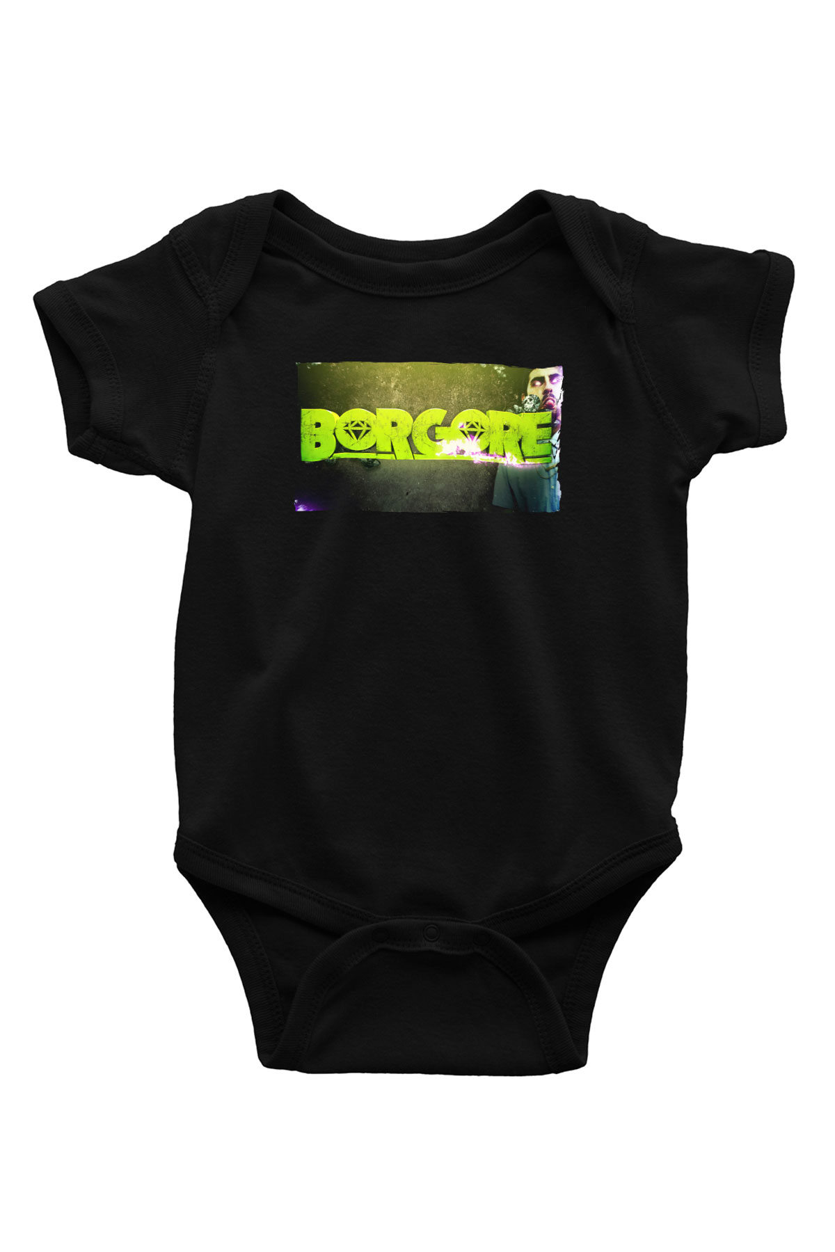 Borgore Siyah Bebek Body - Zıbın