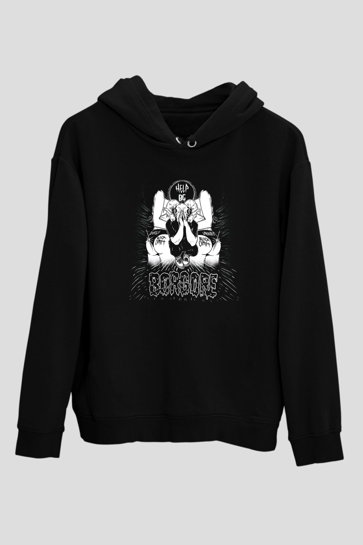 Borgore Siyah Unisex Hoodie
