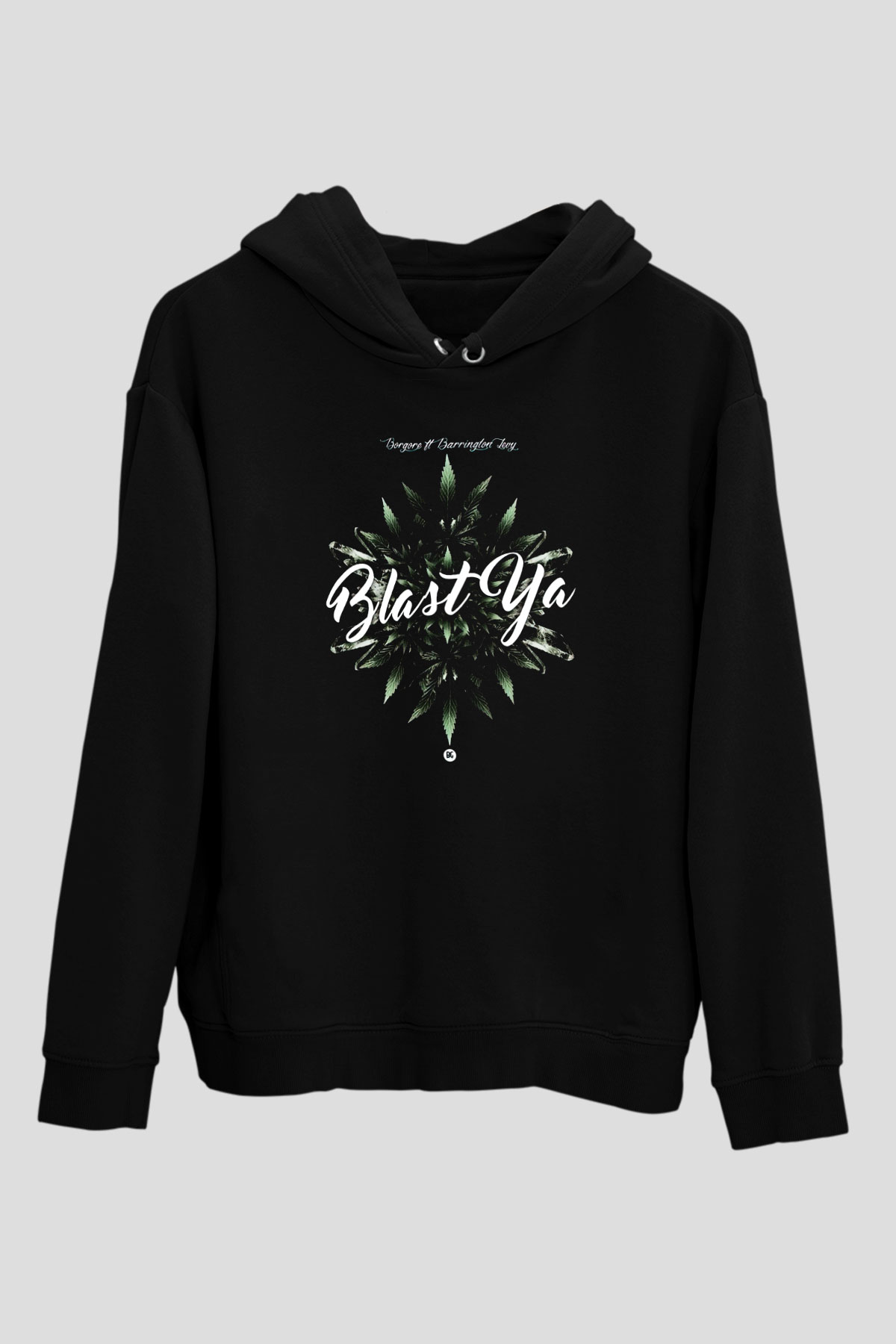 Borgore Siyah Unisex Kapüşonlu Sweatshirt