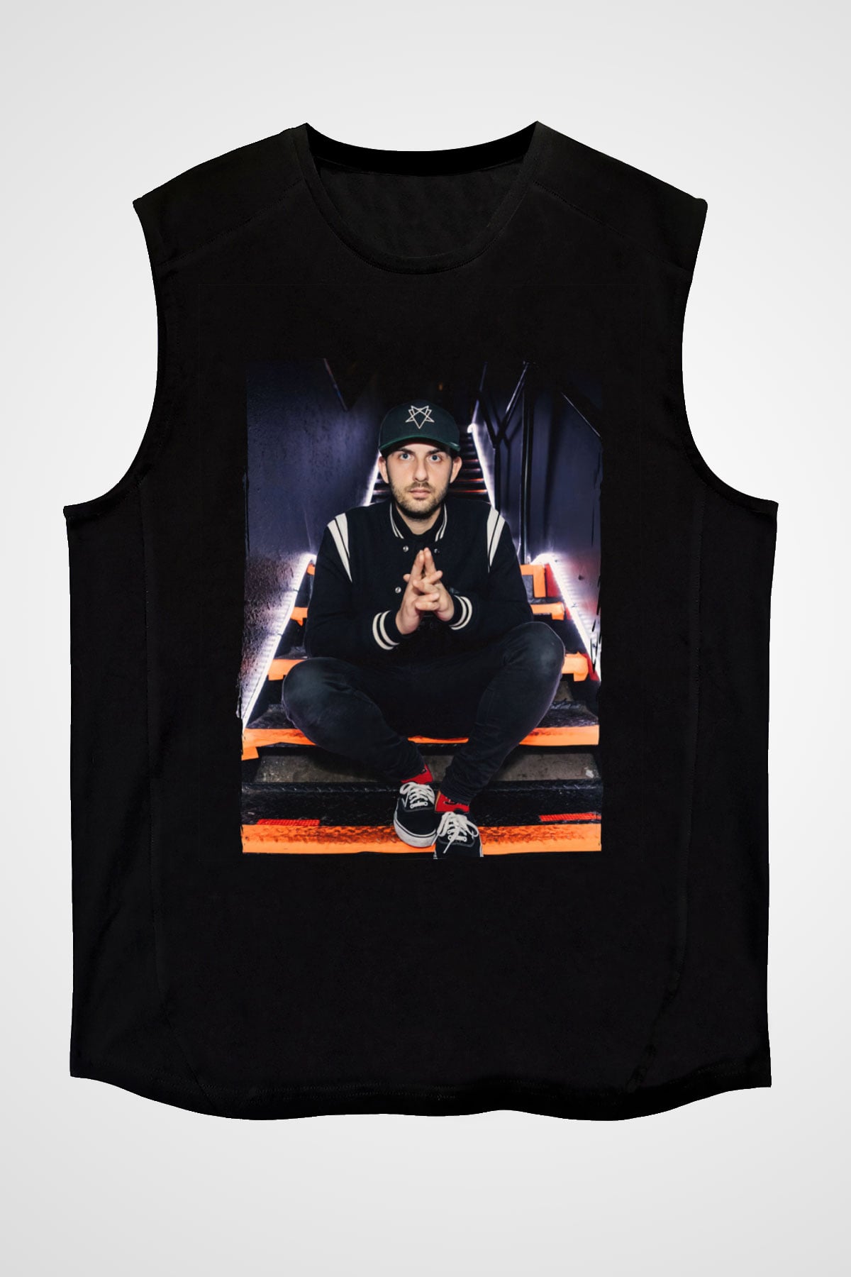 Borgore Siyah Unisex Kolsuz Tişört