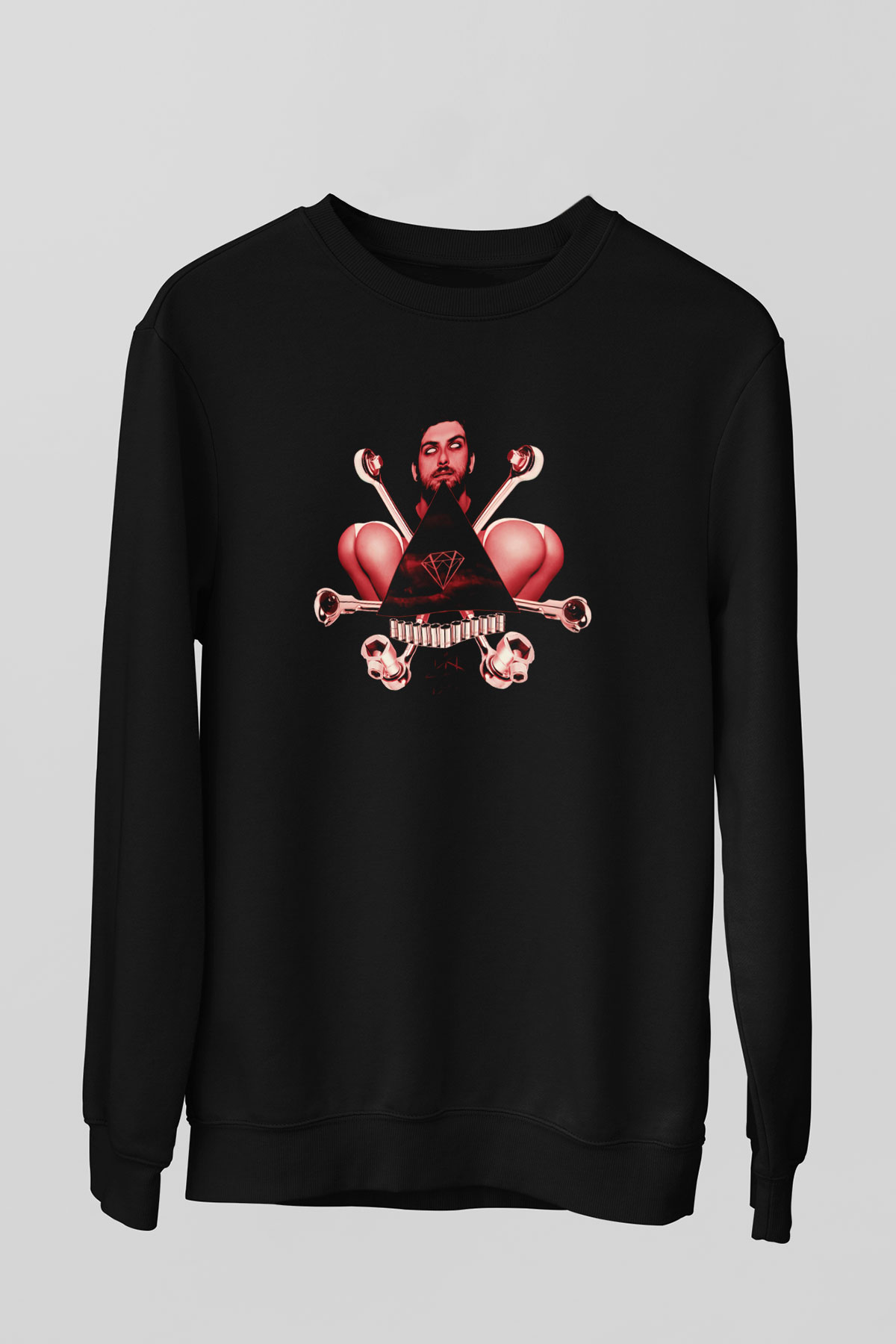 Borgore Siyah Unisex Sweatshirt