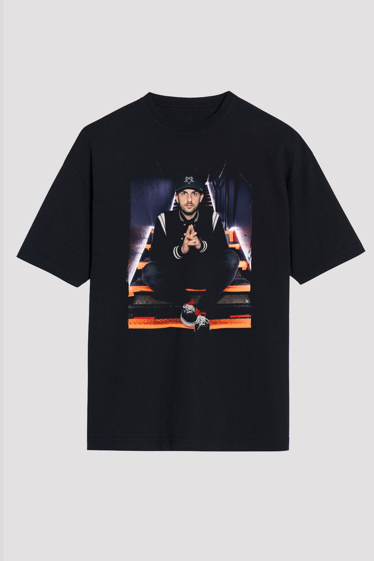Borgore Siyah Oversize Tişört Oversize T-shirt - TişörtFabrikası