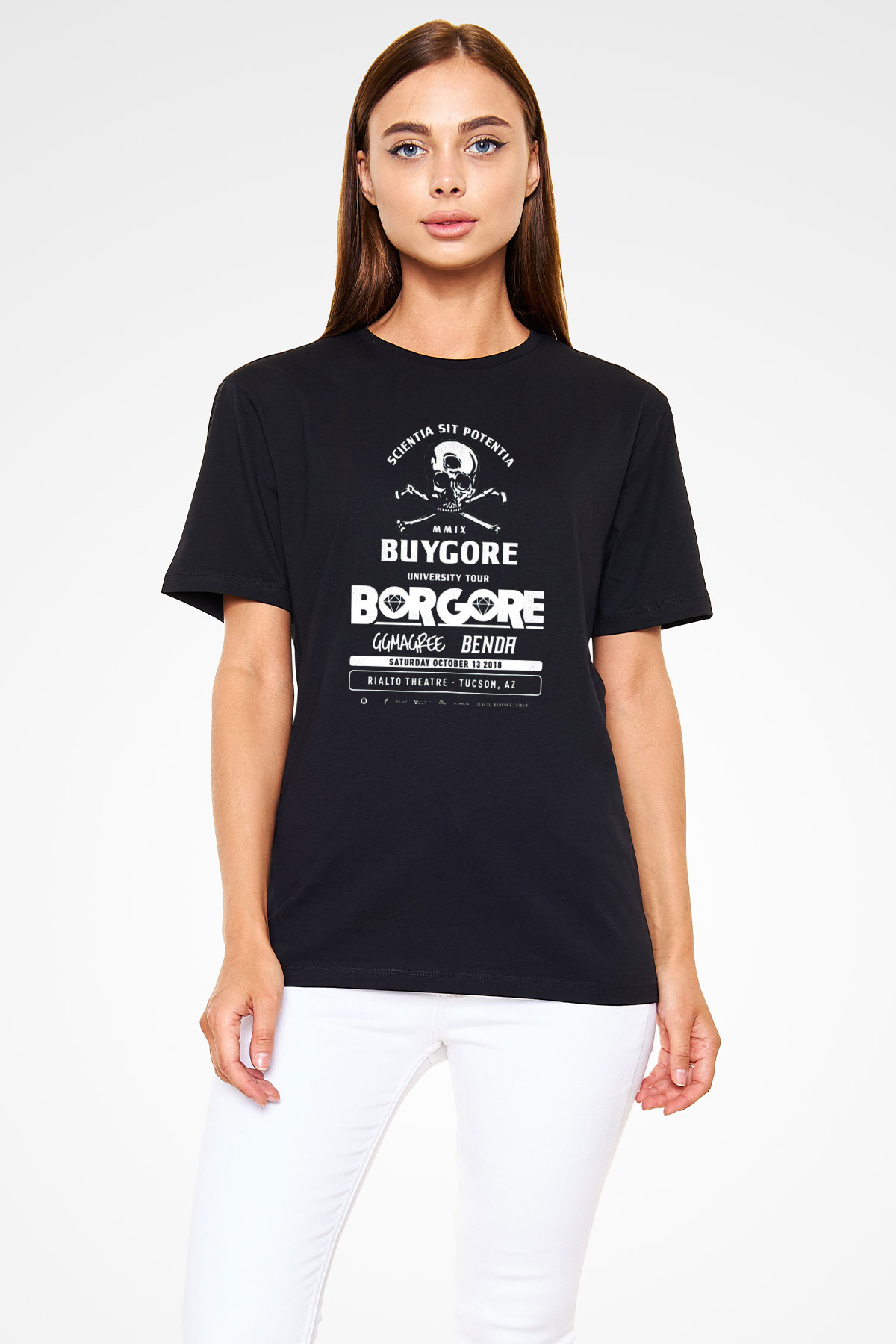 Borgore Siyah Unisex Tişört T-Shirt - TişörtFabrikası