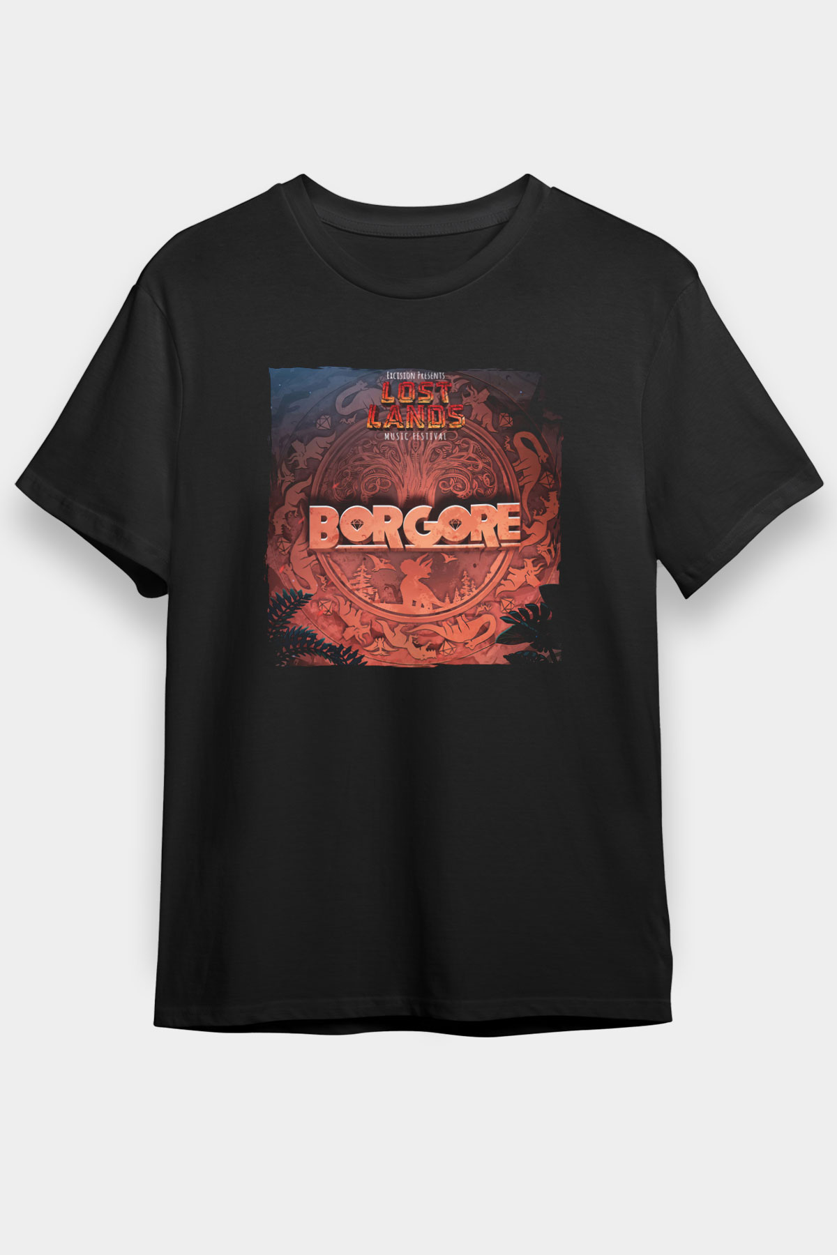 Borgore Siyah Unisex Tişört T-Shirt - TişörtFabrikası