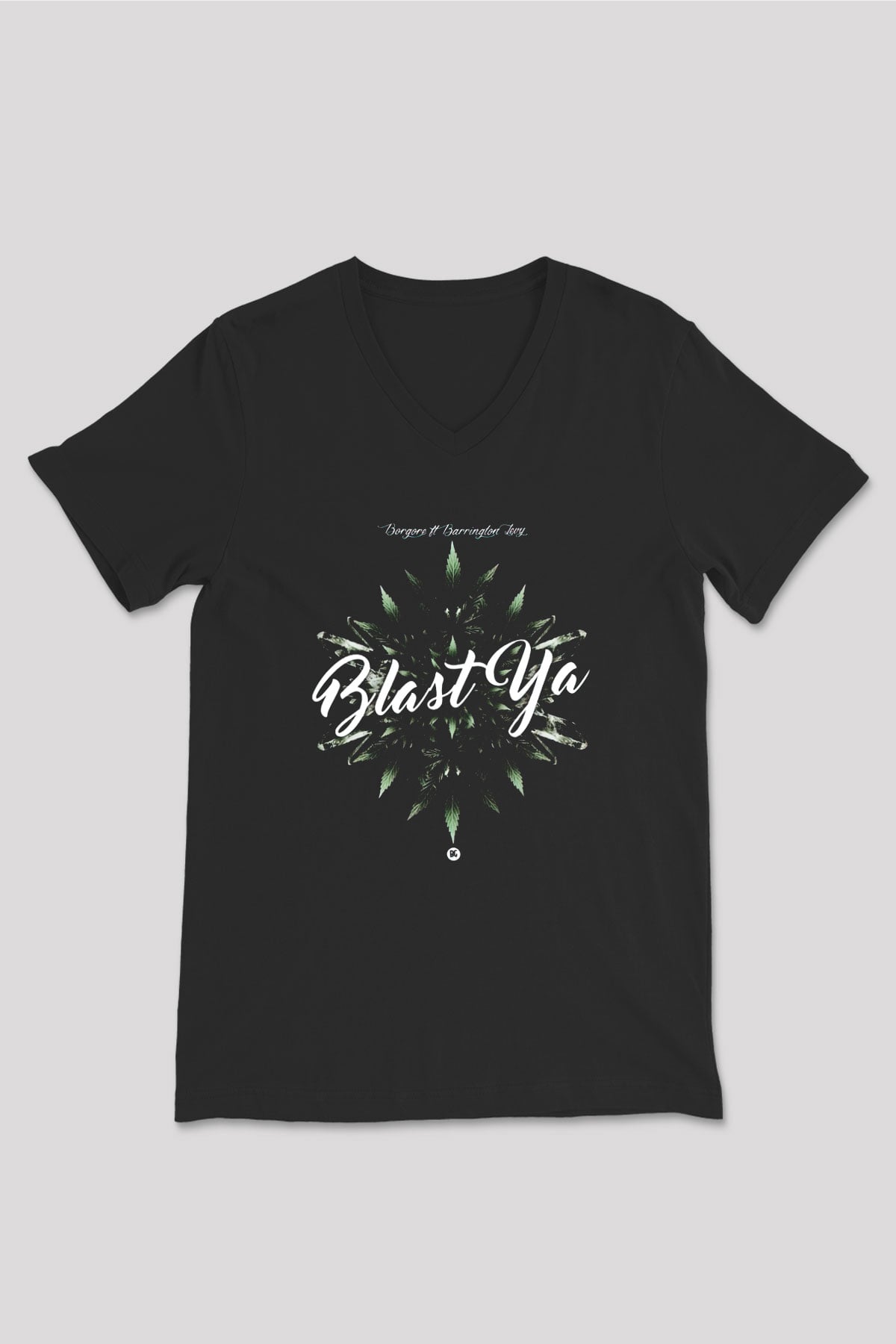 Borgore Siyah Unisex V Yaka Tişört
