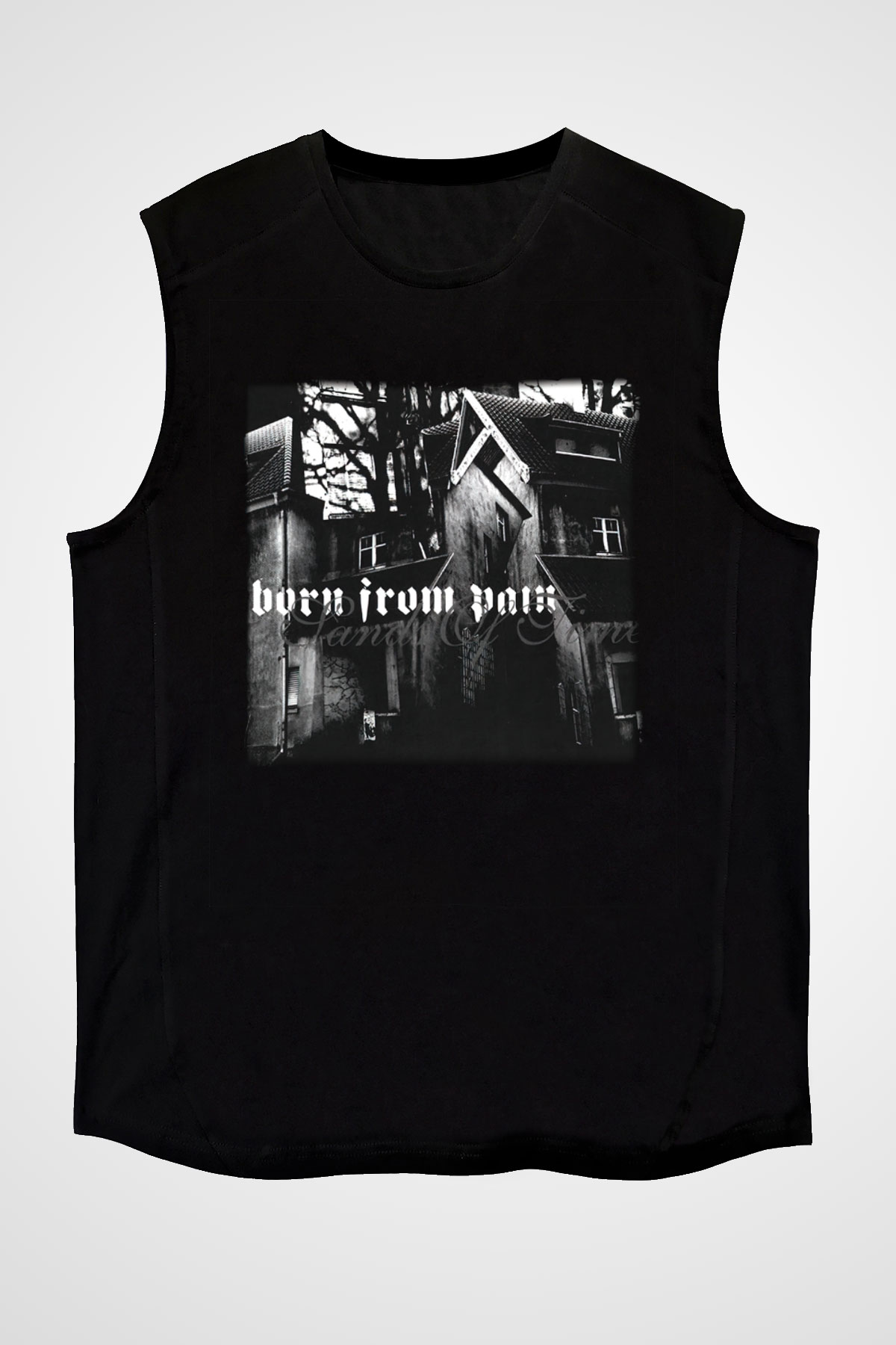 Born from Pain Siyah Unisex Kolsuz Tişört