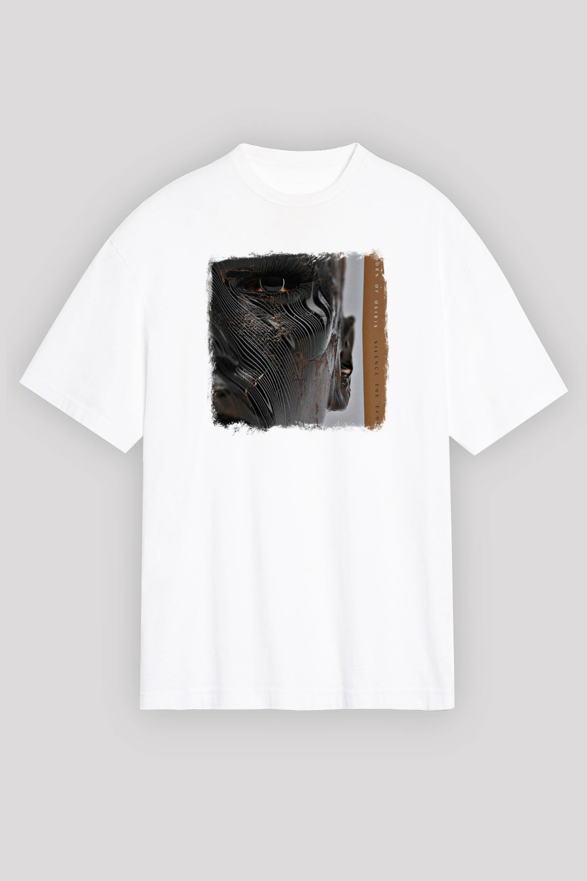 Born Of Osiris Baskılı Unisex Beyaz Oversize Tişört