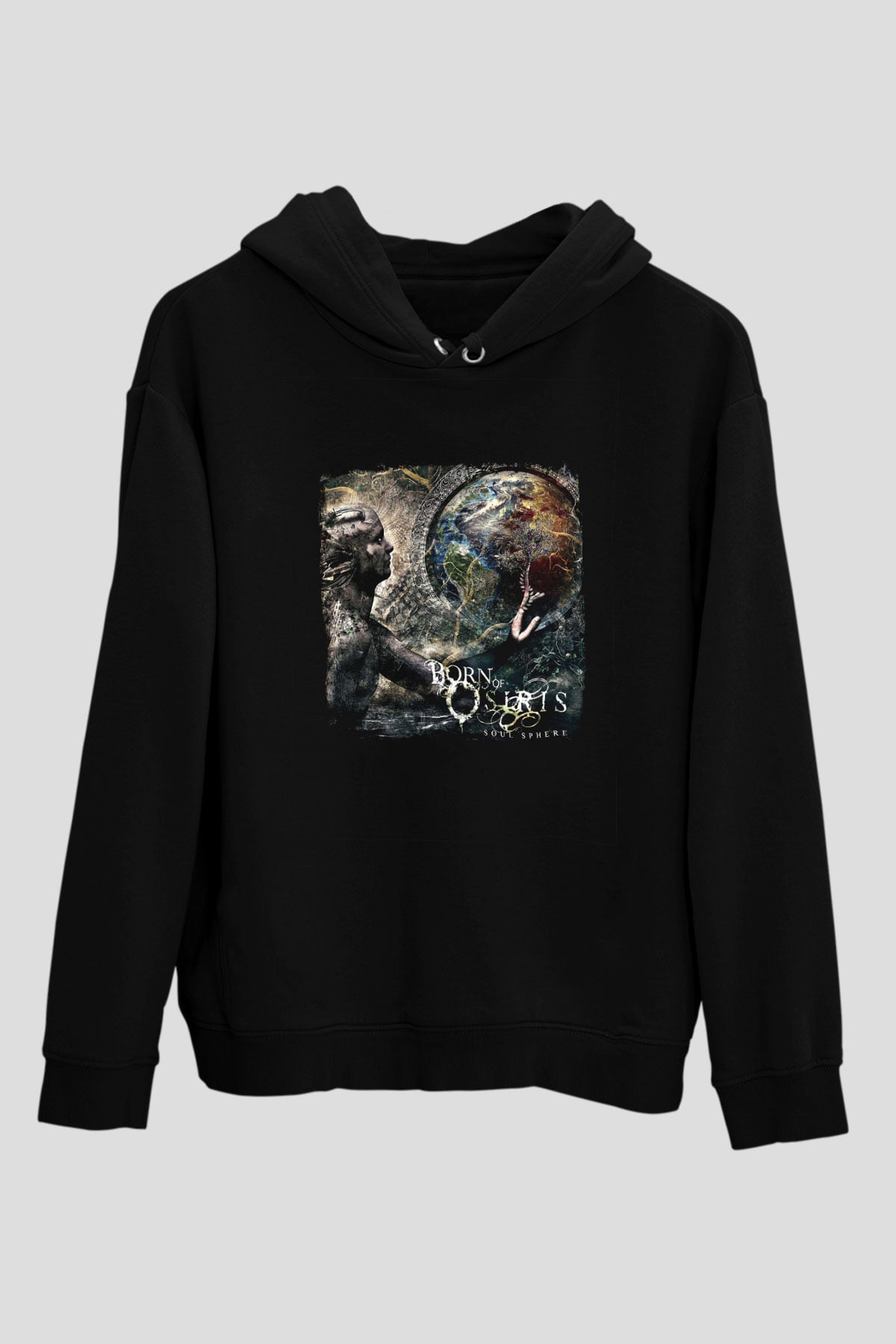 Born Of Osiris Baskılı Unisex Siyah Hoodie