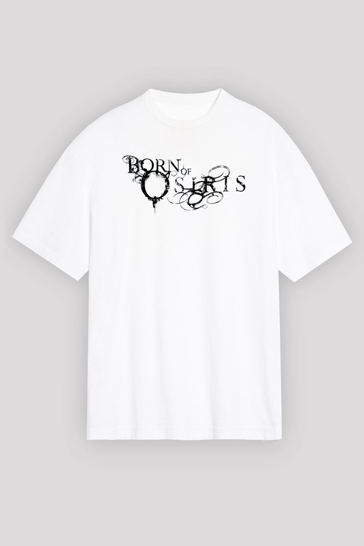 Born Of Osiris Beyaz Unisex Oversize Tişört T-Shirt