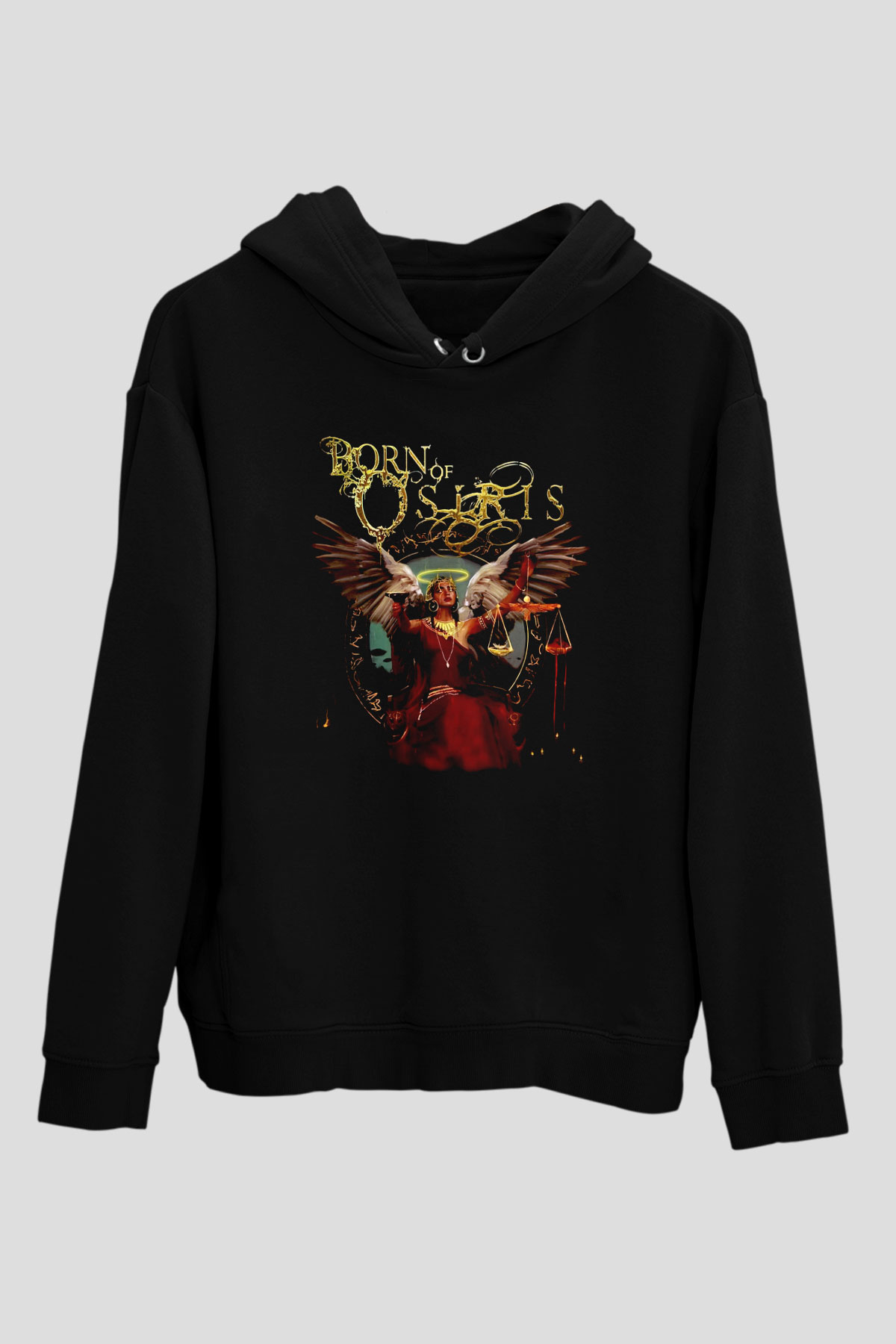 Born Of Osiris Siyah Unisex Kapüşonlu Sweatshirt