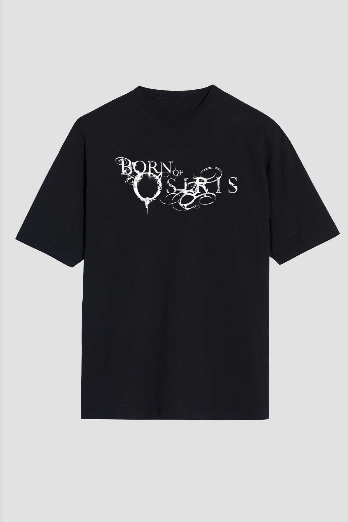 Born Of Osiris Siyah Unisex Oversize Tişört T-Shirt