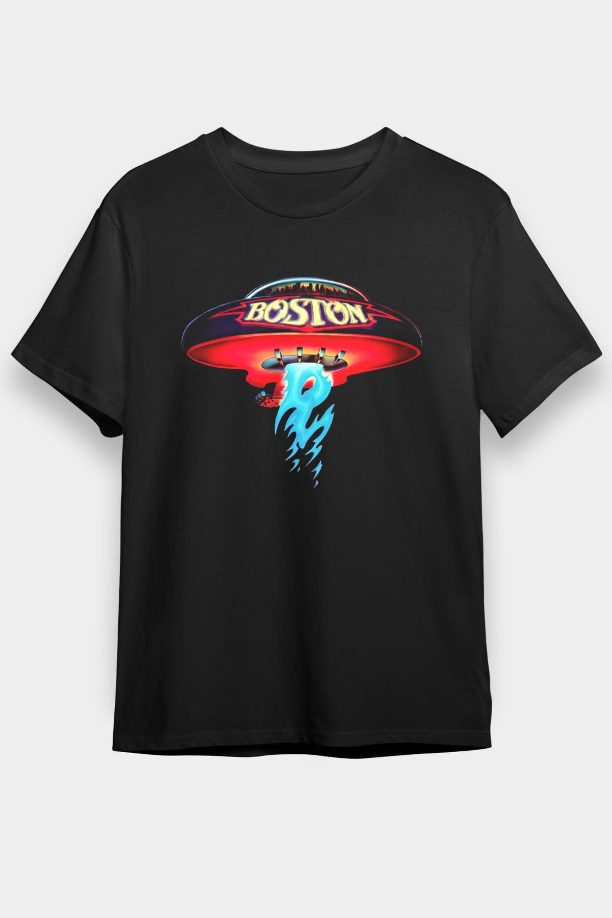 Boston Siyah Unisex Tişört T-Shirt - TişörtFabrikası