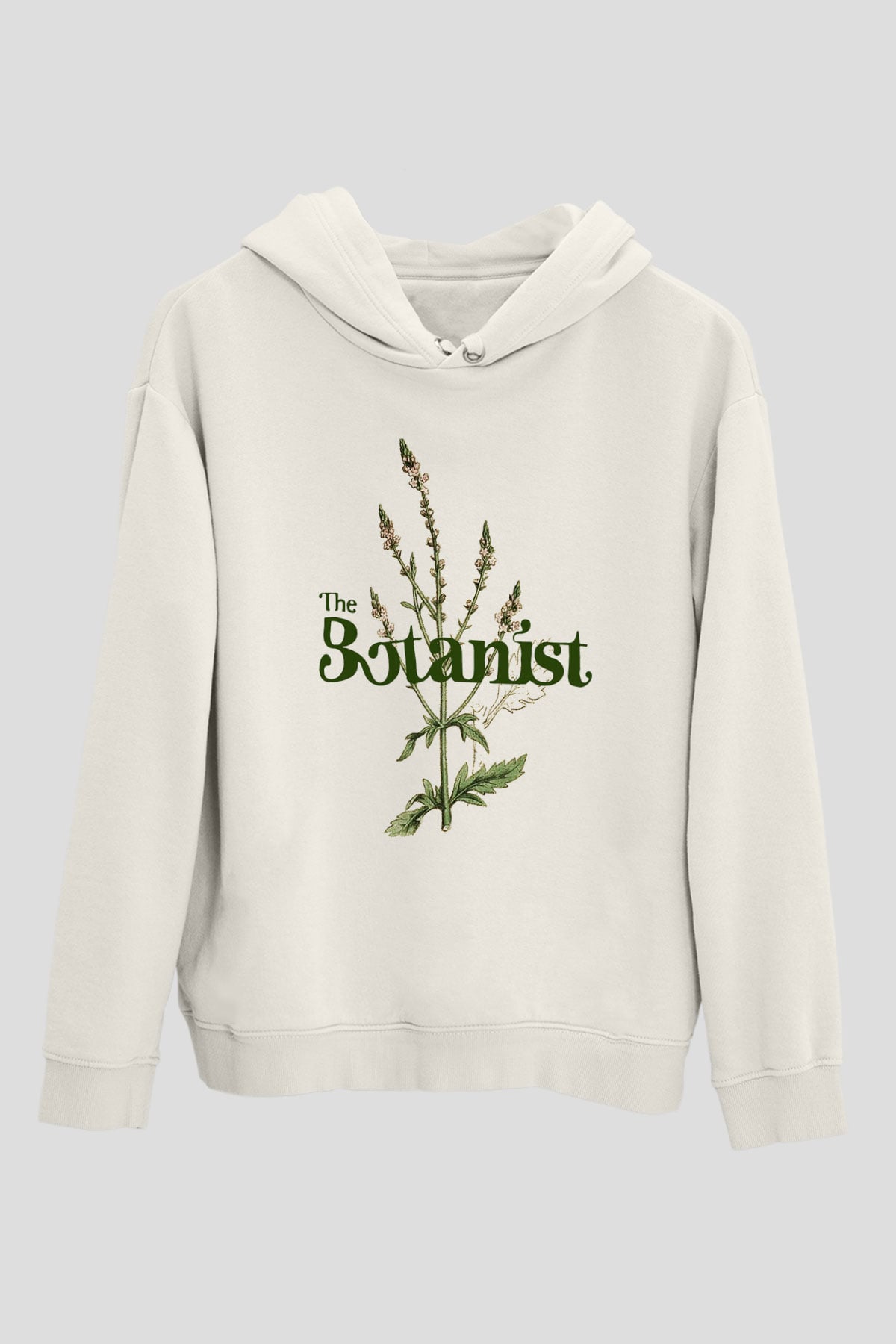 Botanikçi Beyaz Unisex Hoodie