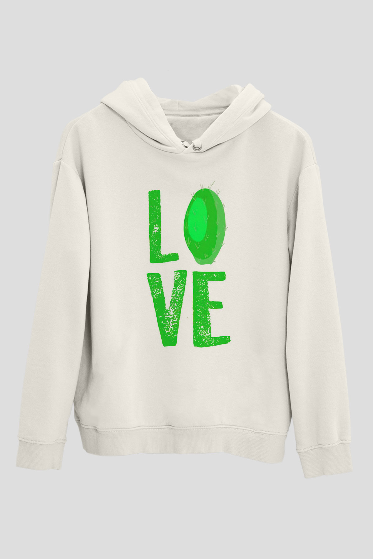 Botanikçi Beyaz Unisex Kapüşonlu Sweatshirt