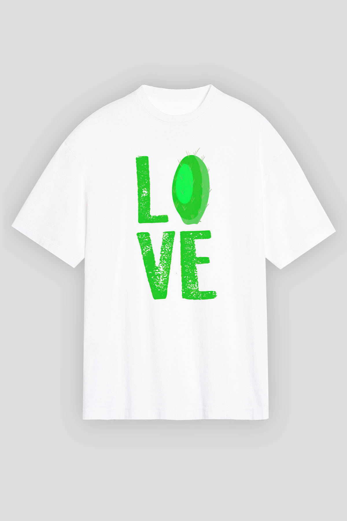 Botanikçi Beyaz Oversize Tişört Oversize T-shirt - TişörtFabrikası