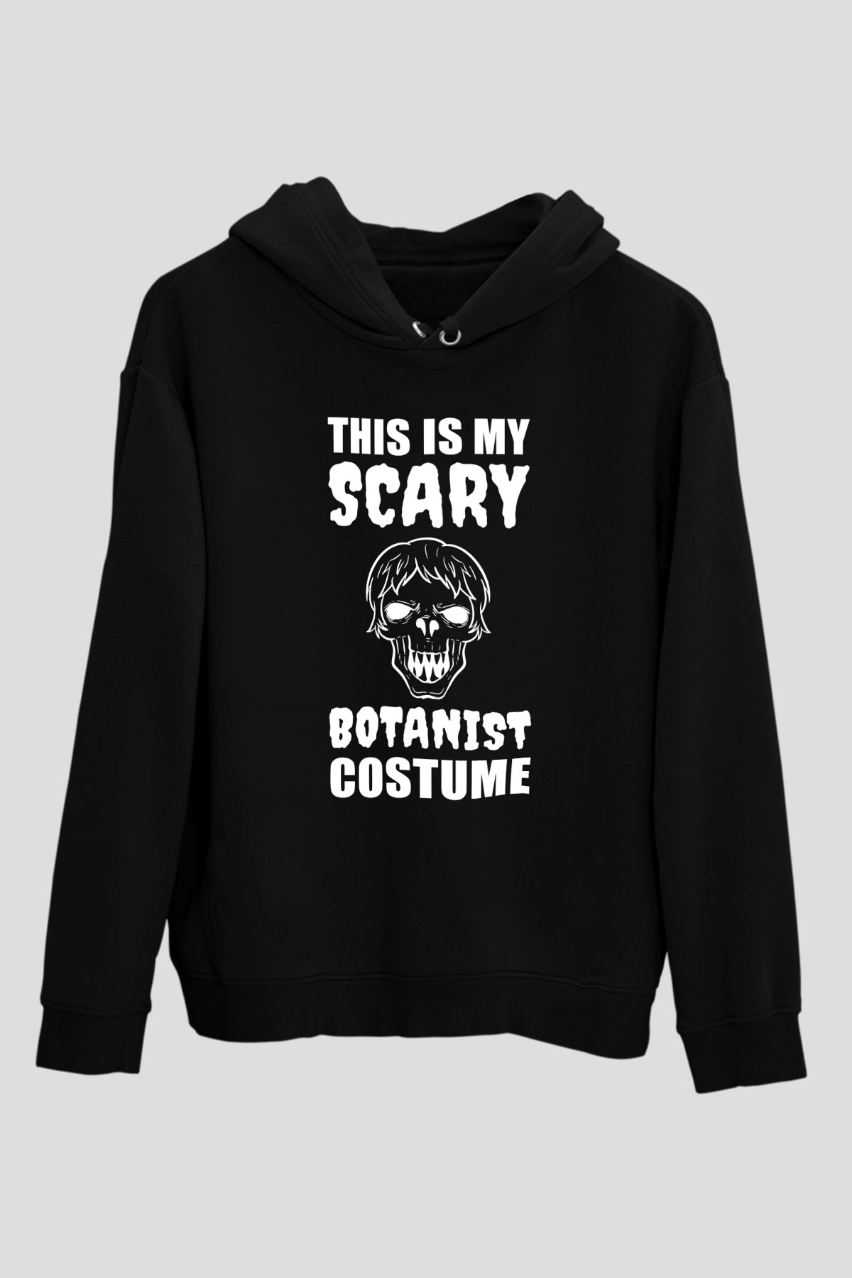 Botanikçi Siyah Unisex Kapüşonlu Sweatshirt