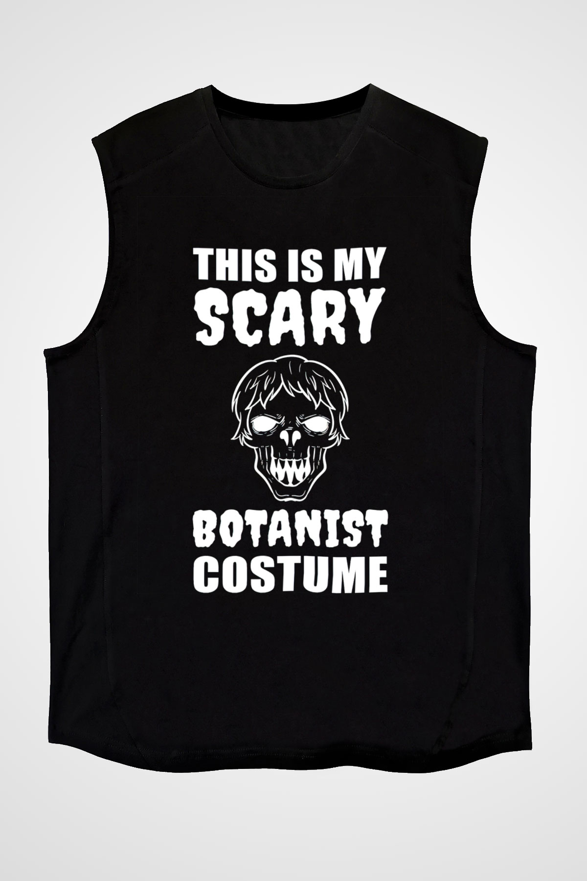Botanikçi Siyah Unisex Kolsuz Tişört