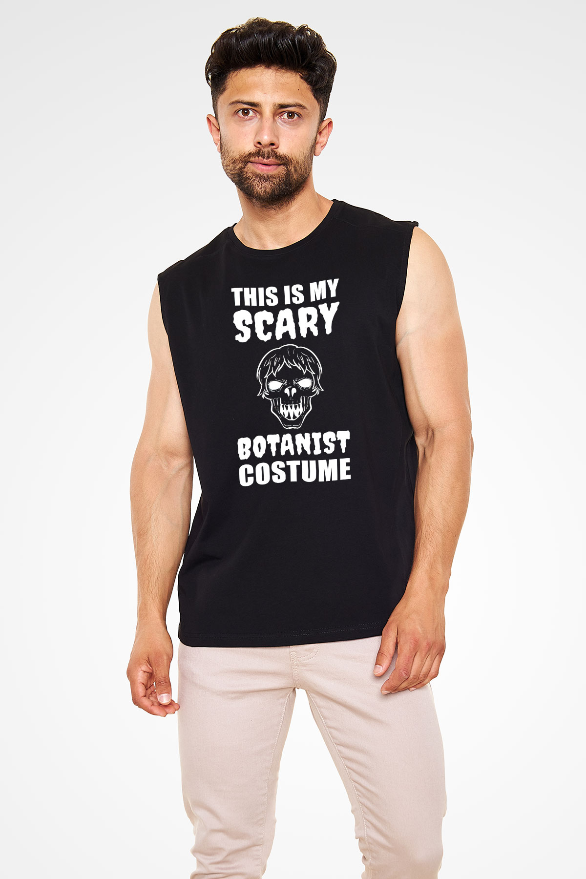 Botanikçi Siyah Unisex Kolsuz Tişört