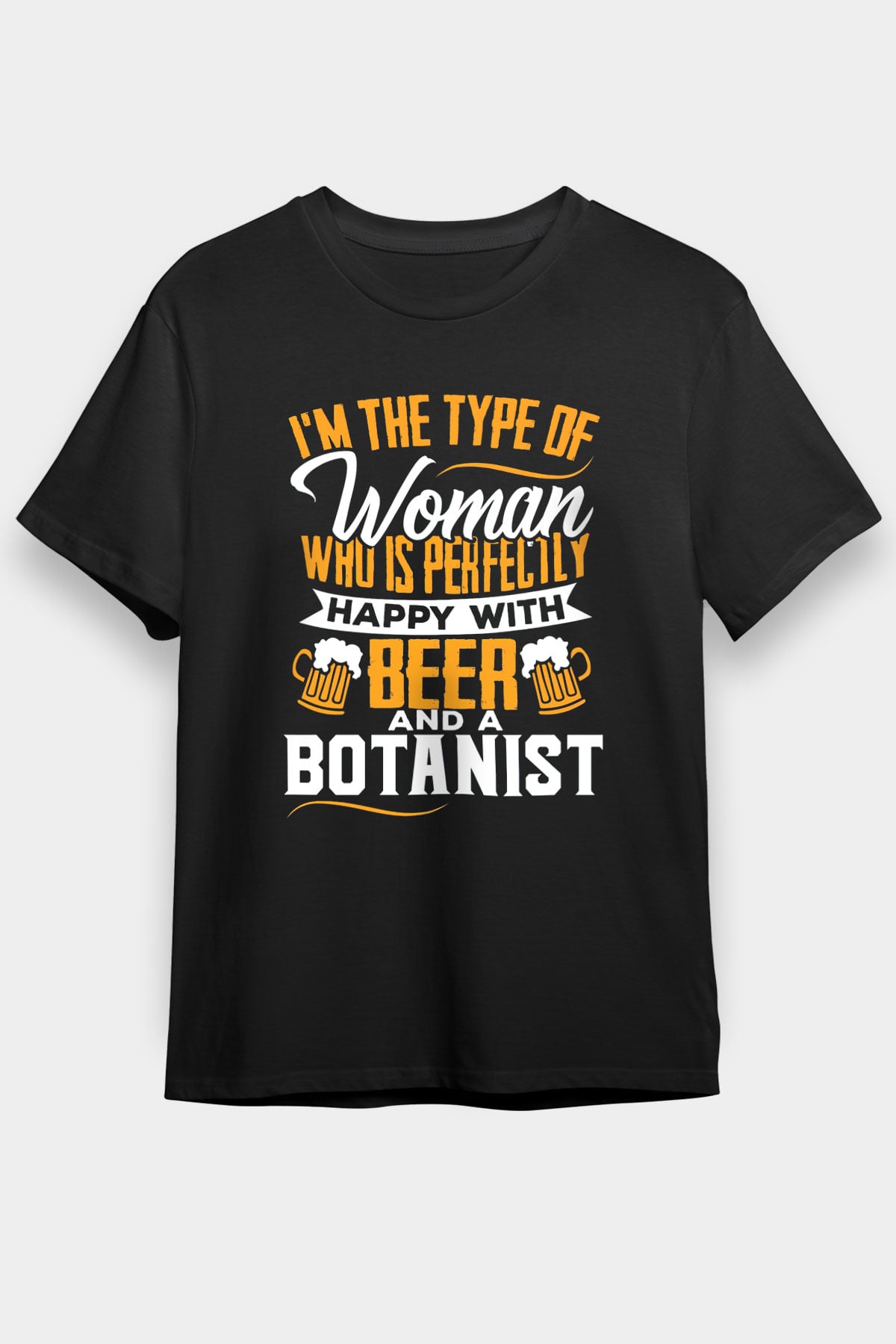 Botanikçi Siyah Unisex Tişört T-Shirt - TişörtFabrikası