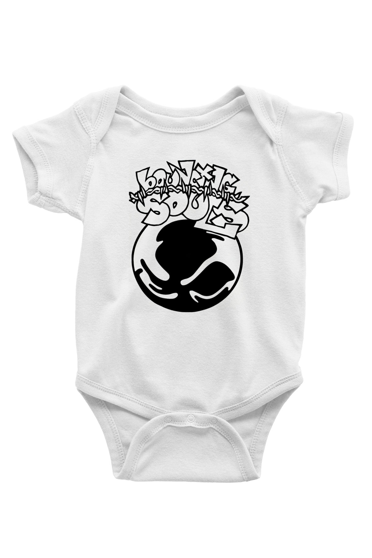 Bouncing Souls Beyaz Bebek Body - Zıbın