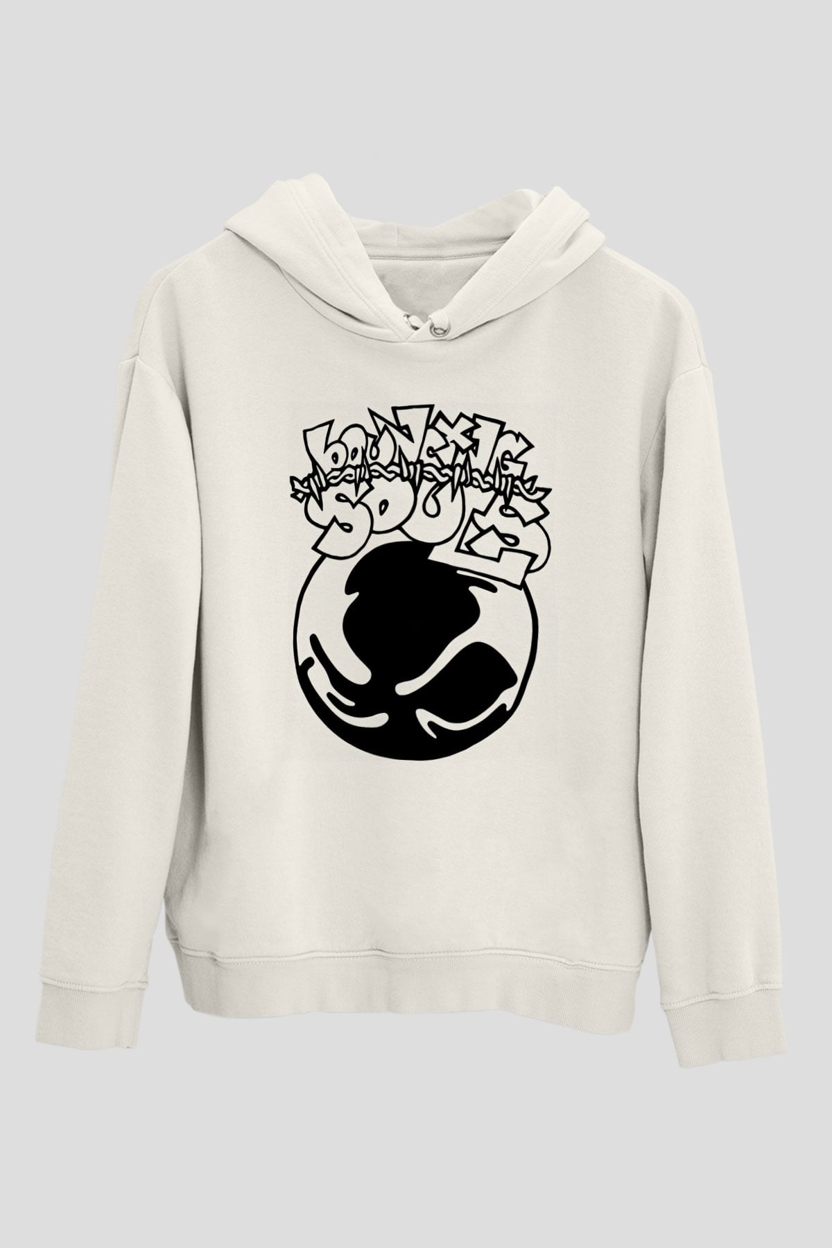 Bouncing Souls Beyaz Unisex Kapüşonlu Sweatshirt