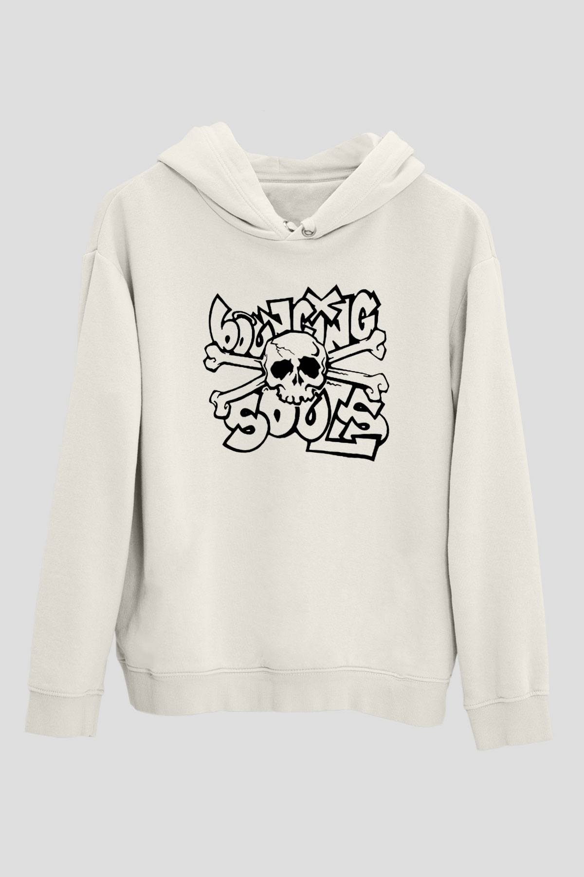 Bouncing Souls Beyaz Unisex Kapüşonlu Sweatshirt