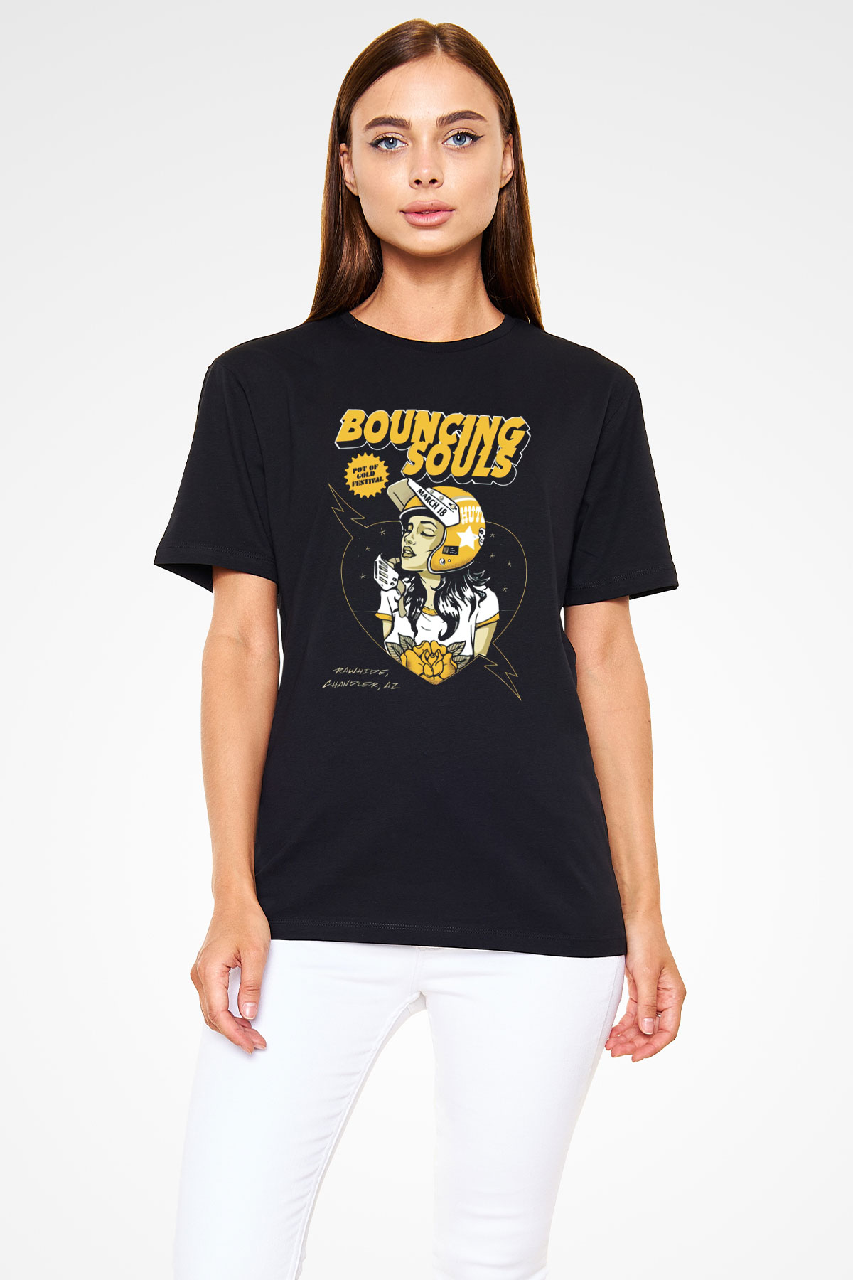 Bouncing Souls Siyah Unisex Tişört T-Shirt - TişörtFabrikası