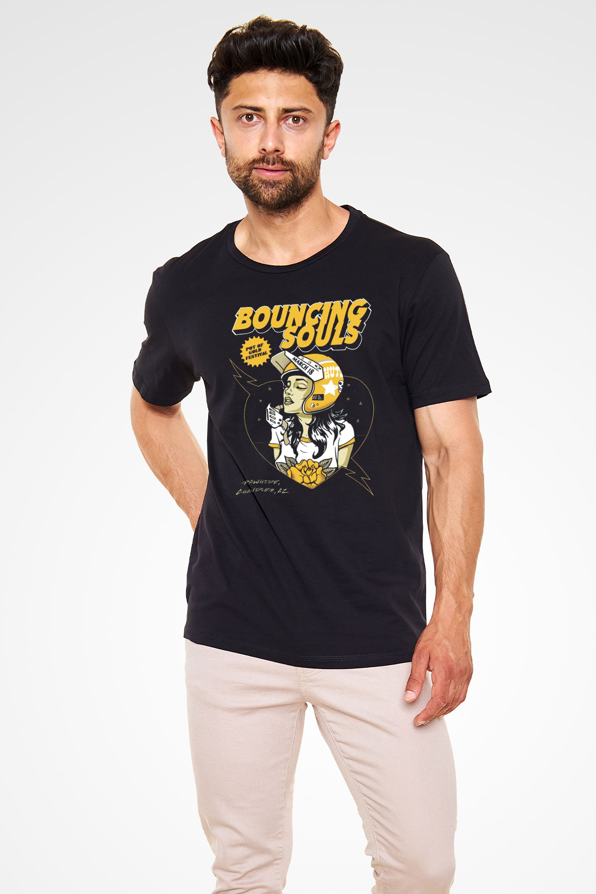 Bouncing Souls Siyah Unisex Tişört T-Shirt - TişörtFabrikası