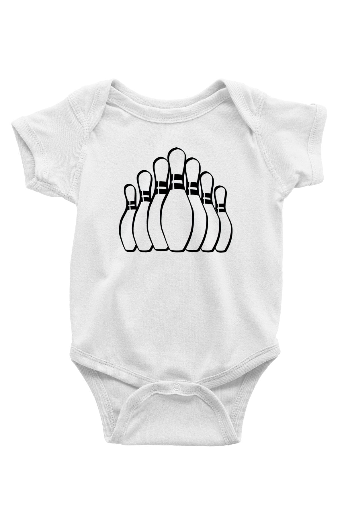 Bovling Beyaz Bebek Body - Zıbın