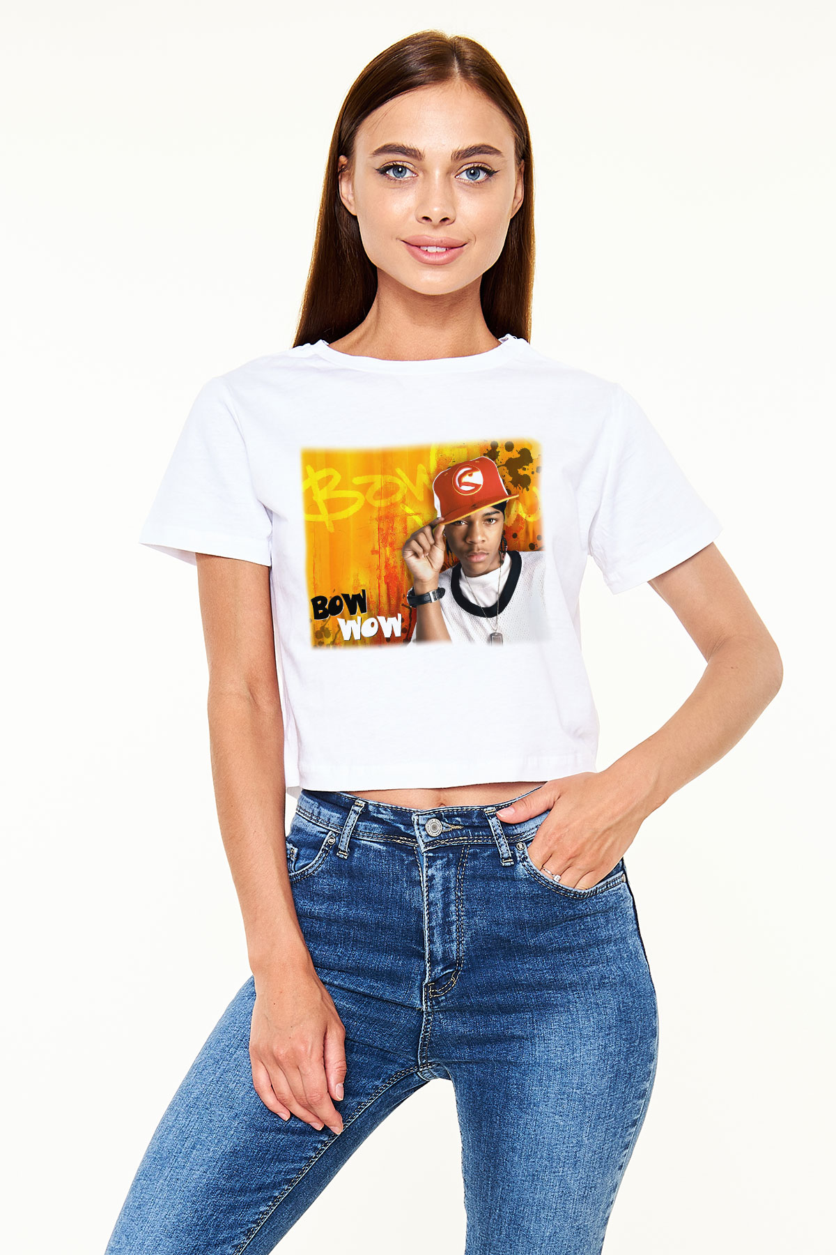 Bow Wow Beyaz Croptop Tişört