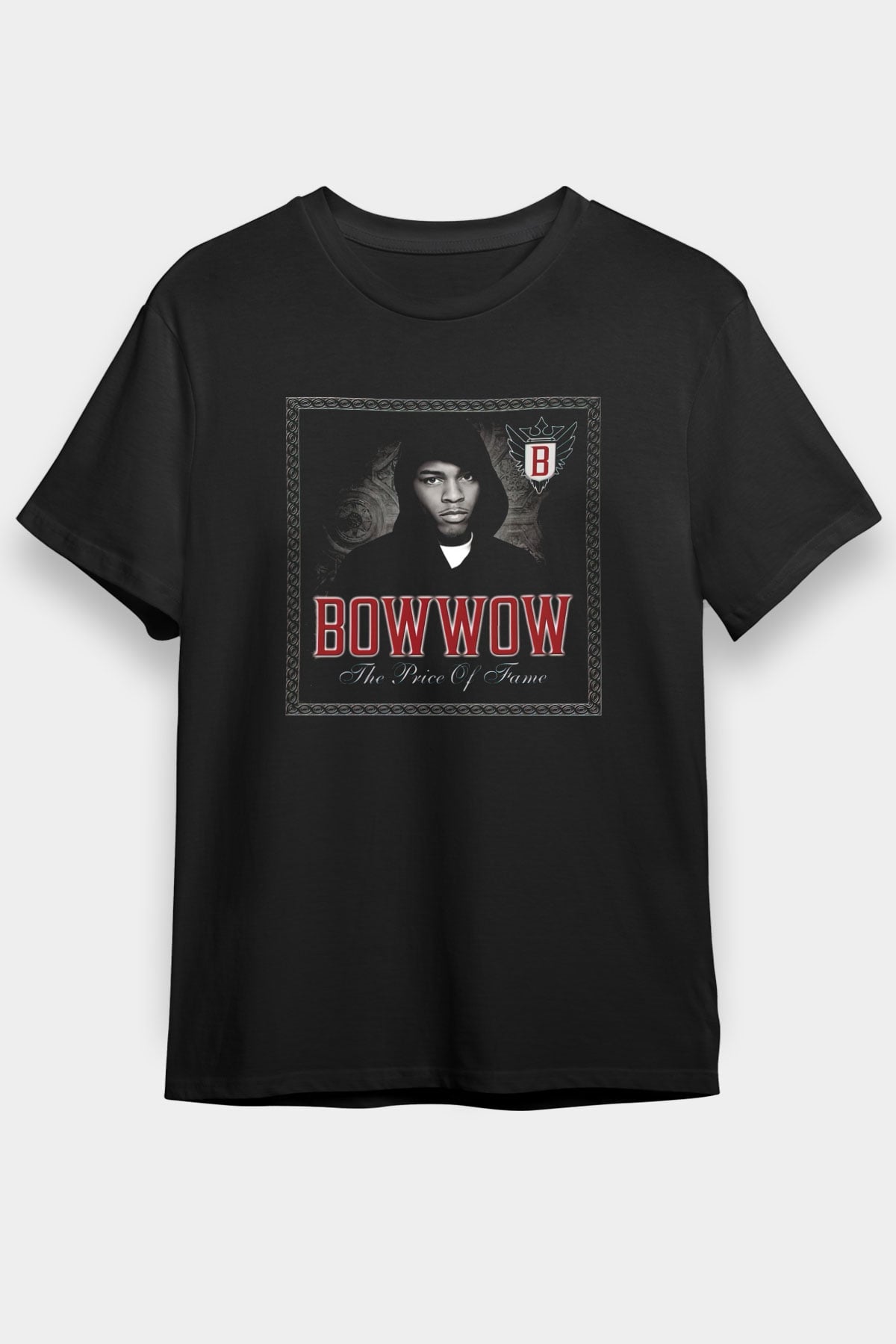 Bow Wow Siyah Unisex Tişört T-Shirt - TişörtFabrikası