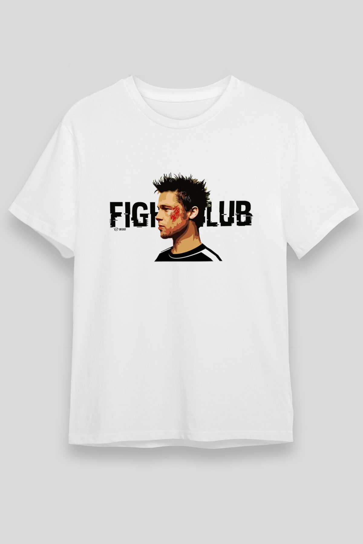 Brad Pitt Beyaz Unisex Tişört T-Shirt - TişörtFabrikası