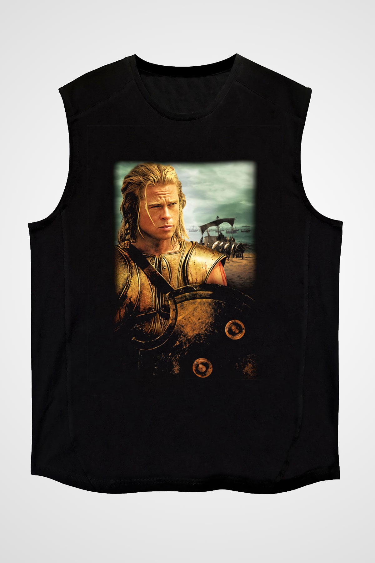 Brad Pitt Siyah Unisex Kolsuz Tişört
