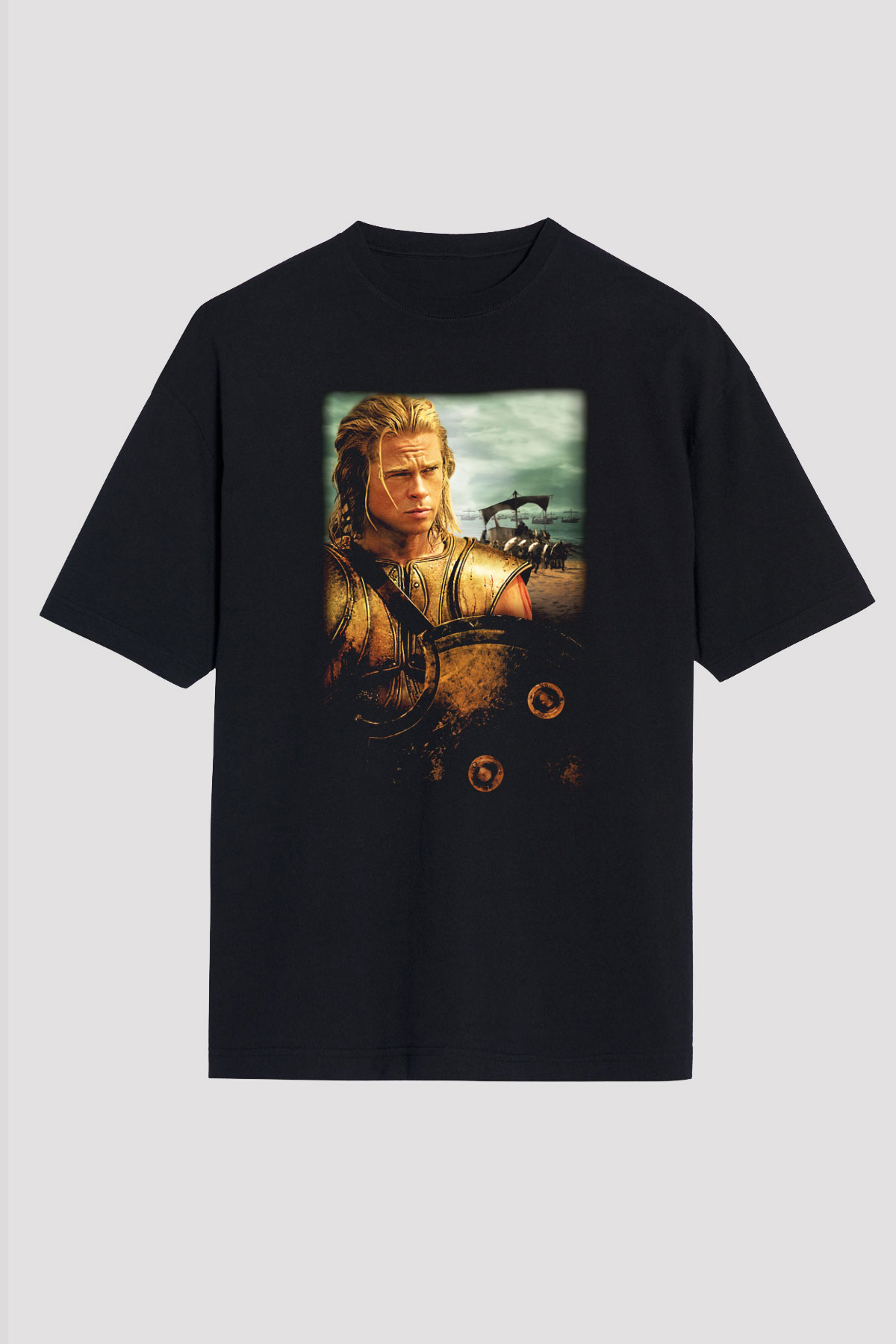Brad Pitt Siyah Unisex Oversize Tişört T-Shirt