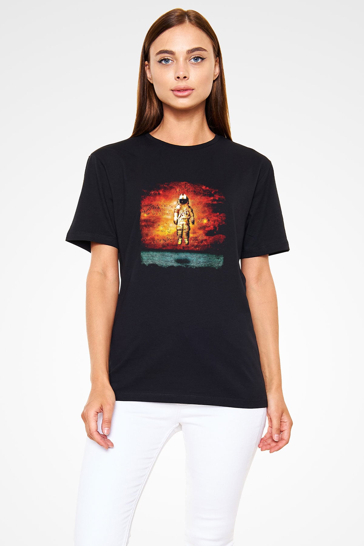 Brand New Baskılı Unisex Siyah Tişört