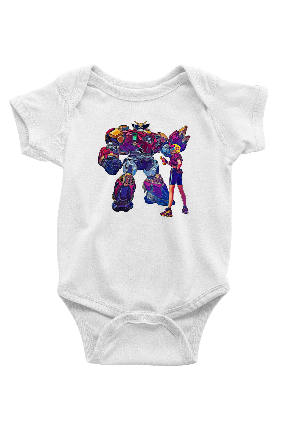 Brawl Stars Baskılı Beyaz Unisex Bebek Body - Zıbın