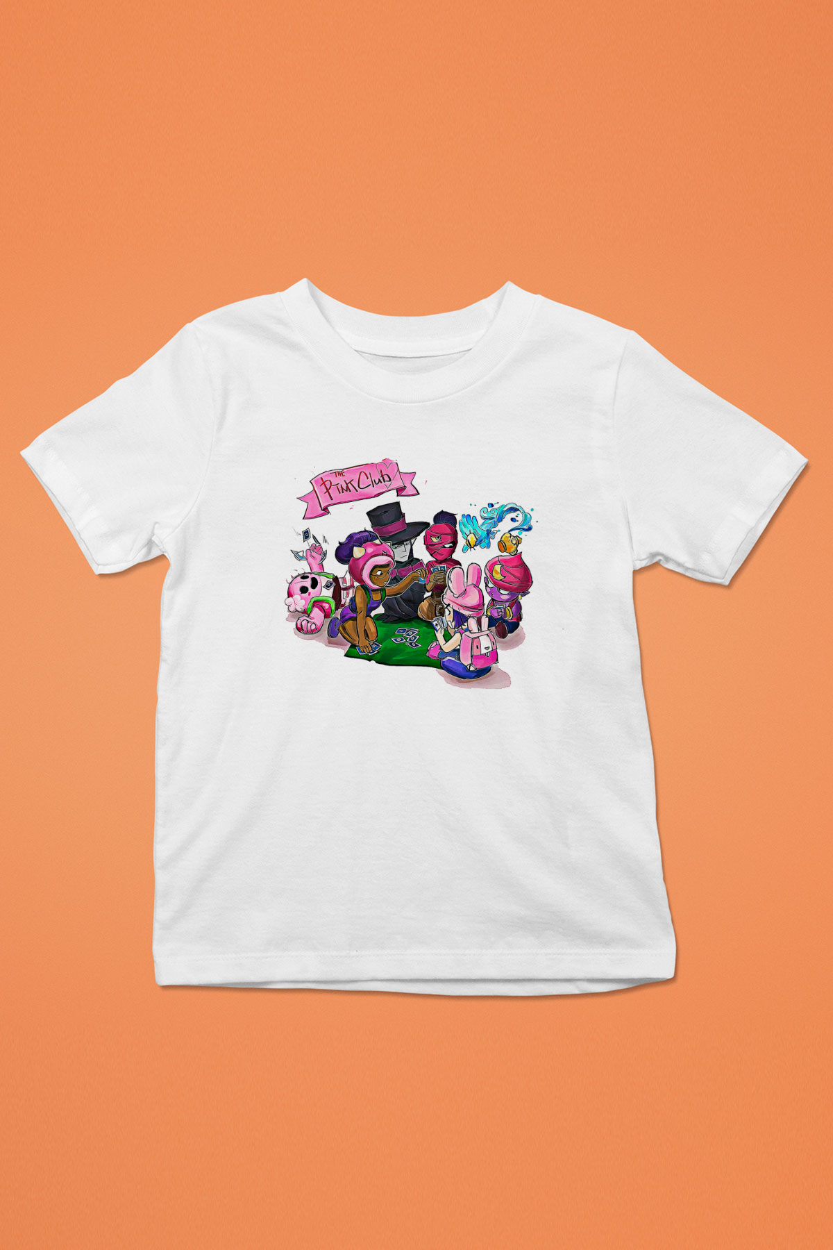 Brawl Stars Baskılı Beyaz Unisex Beyaz Çocuk Tişört - Tshirt