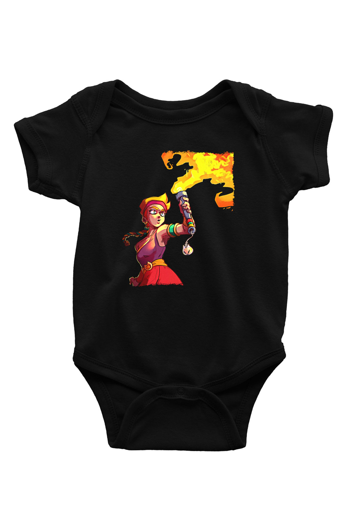 Brawl Stars Baskılı Unisex Siyah Bebek Body - Zıbın