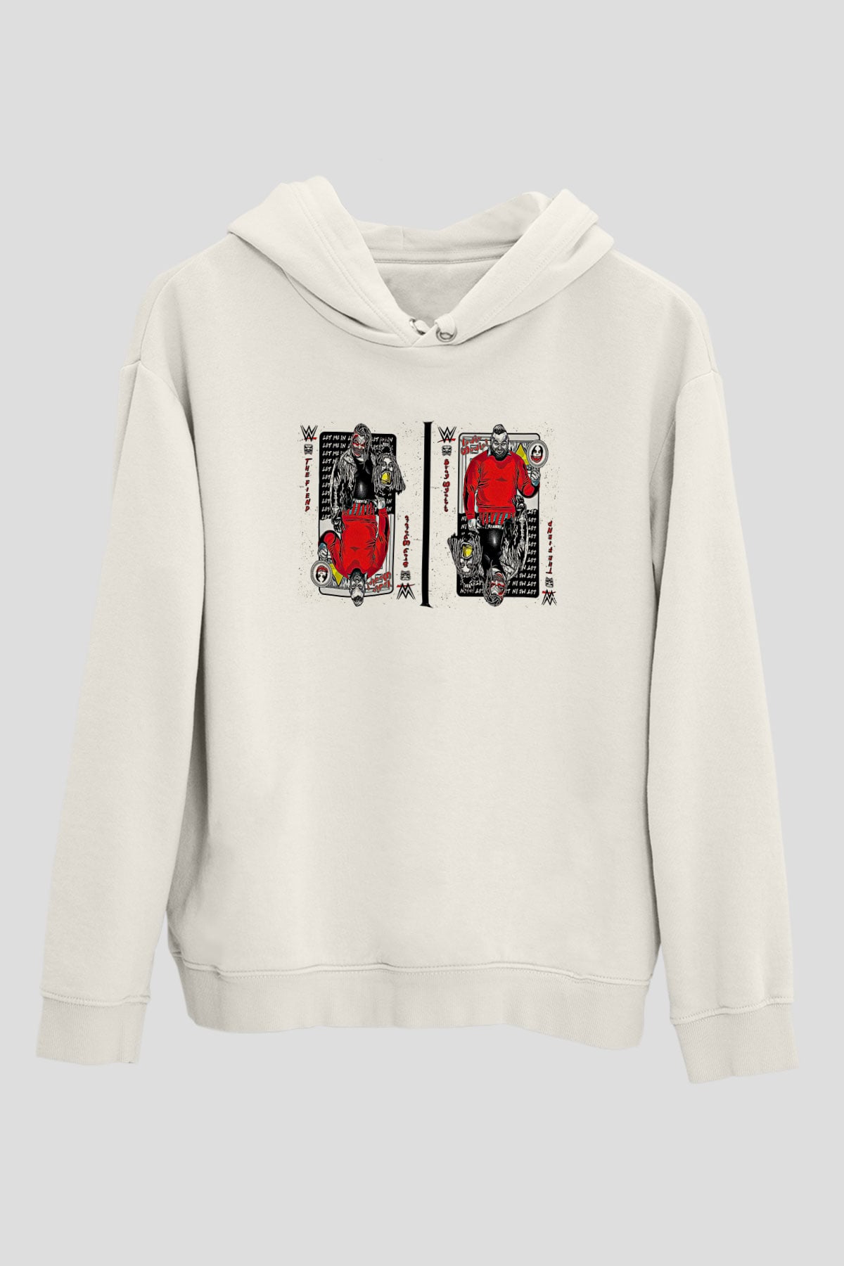 Bray Wyatt Baskılı Beyaz Unisex Hoodie