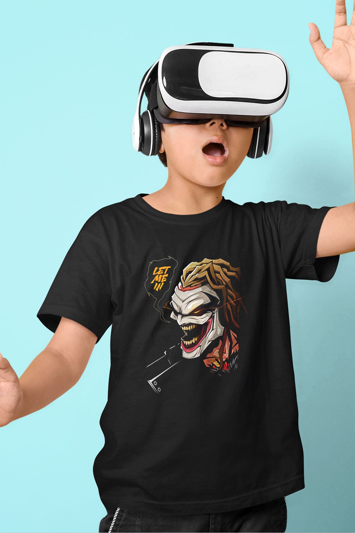 Bray Wyatt Baskılı Unisex Siyah Çocuk Tişört - Tshirt