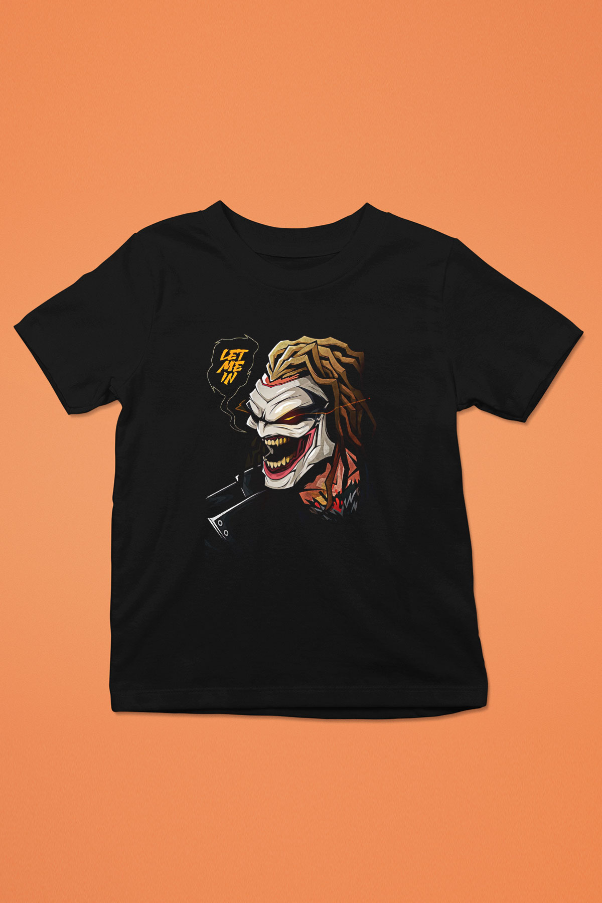 Bray Wyatt Baskılı Unisex Siyah Çocuk Tişört - Tshirt
