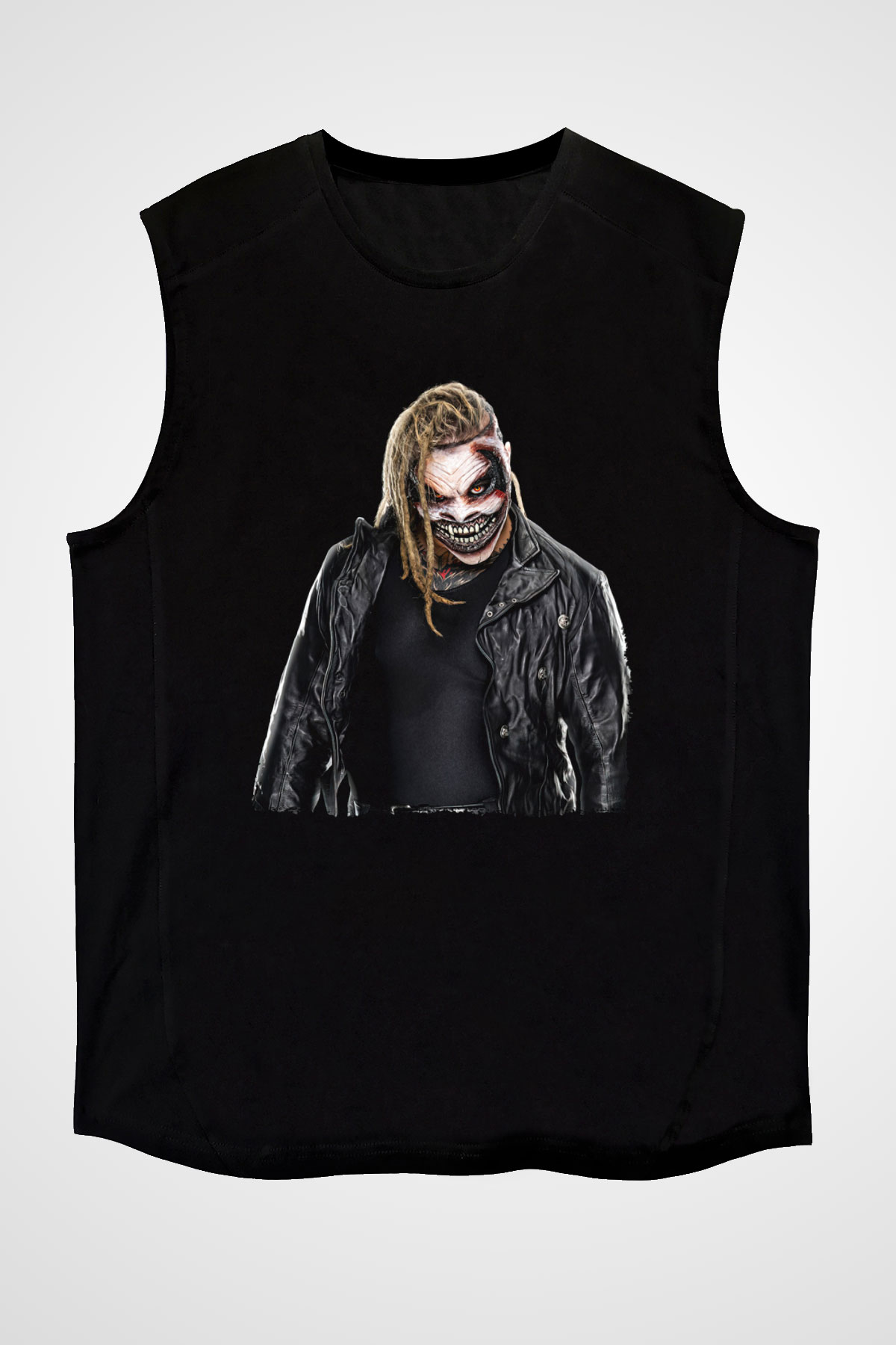 Bray Wyatt Baskılı Unisex Siyah Kolsuz Tişört - Tshirt