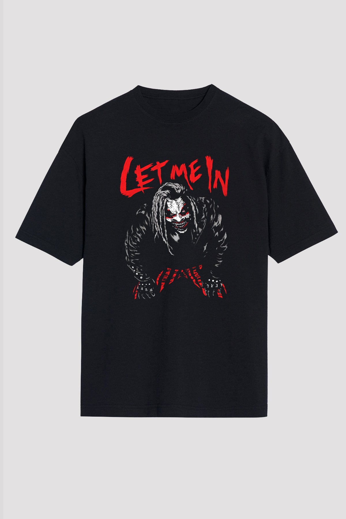 Bray Wyatt Baskılı Unisex Siyah Oversize Tişört - Tshirt