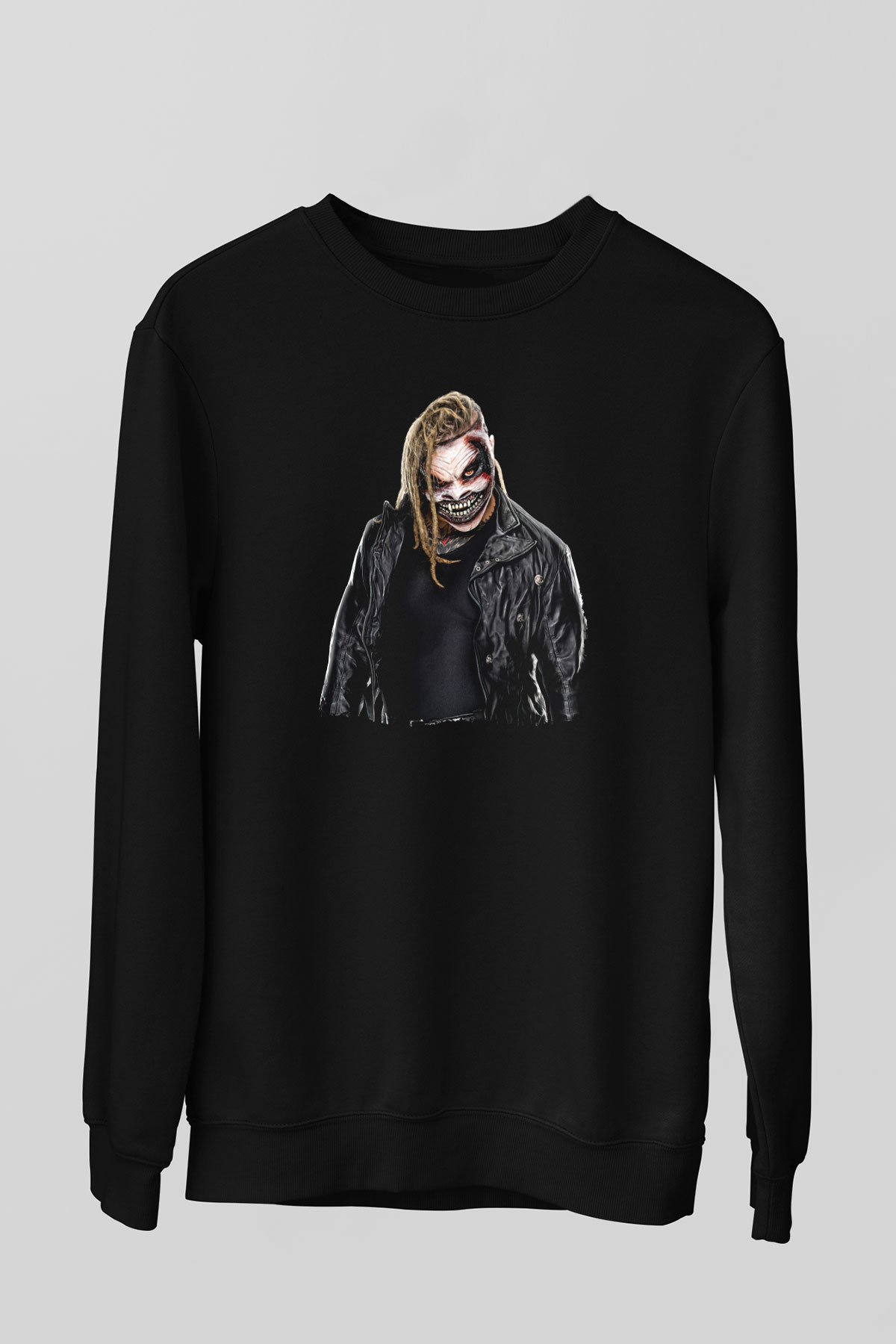 Bray Wyatt Baskılı Unisex Siyah Sweatshirt