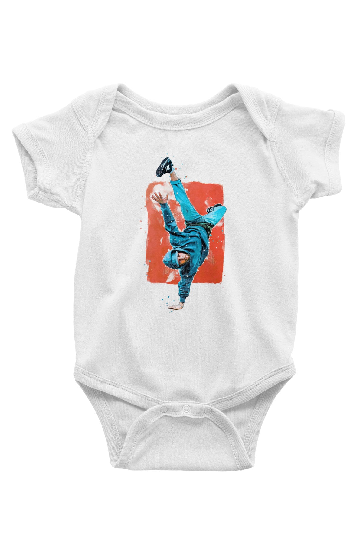 Breakdans Beyaz Bebek Body - Zıbın